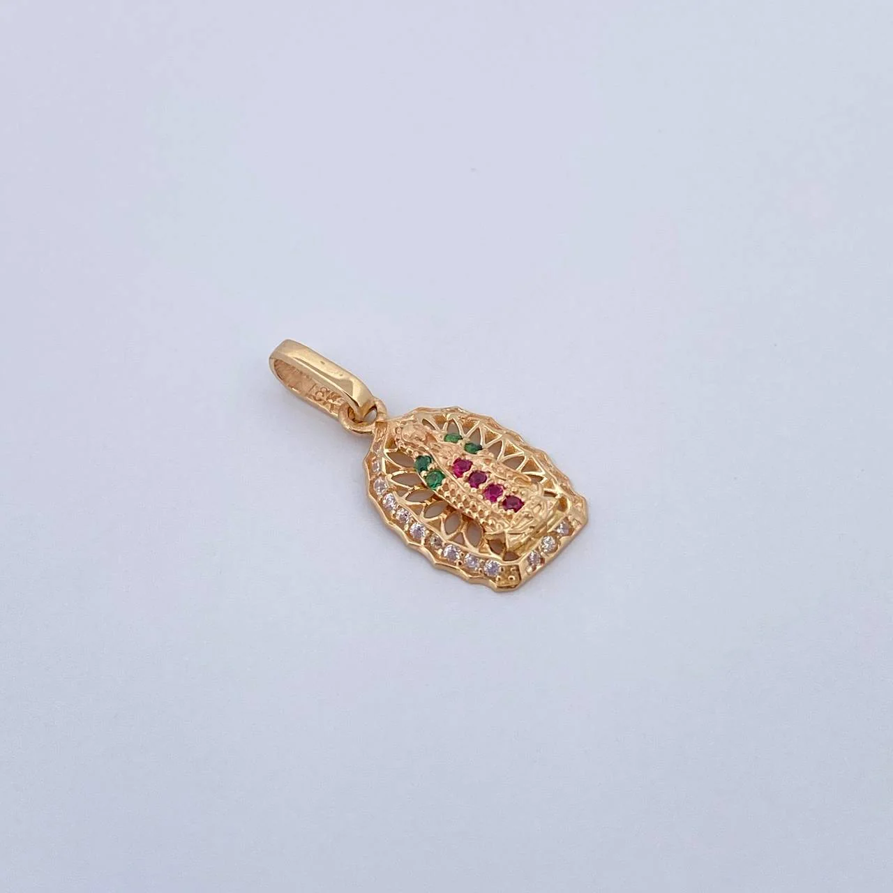 Dije Virgen De Guadalupe 1.3 g / 1.2 cm Oro Amarillo 18K - Image 2