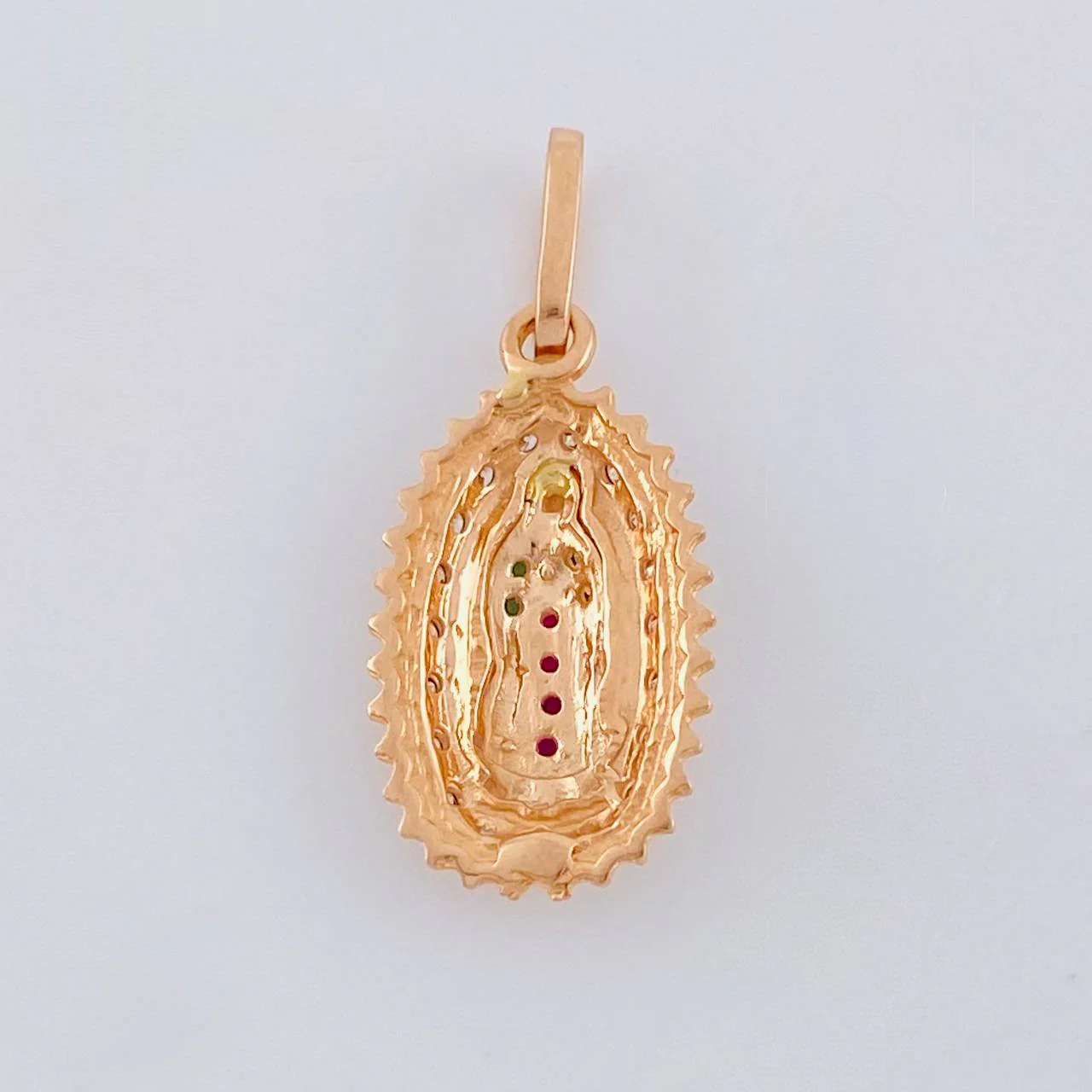 Dije Virgen De Guadalupe 1.35 g / 2.3 cm Oro Rosa 18K - Image 4