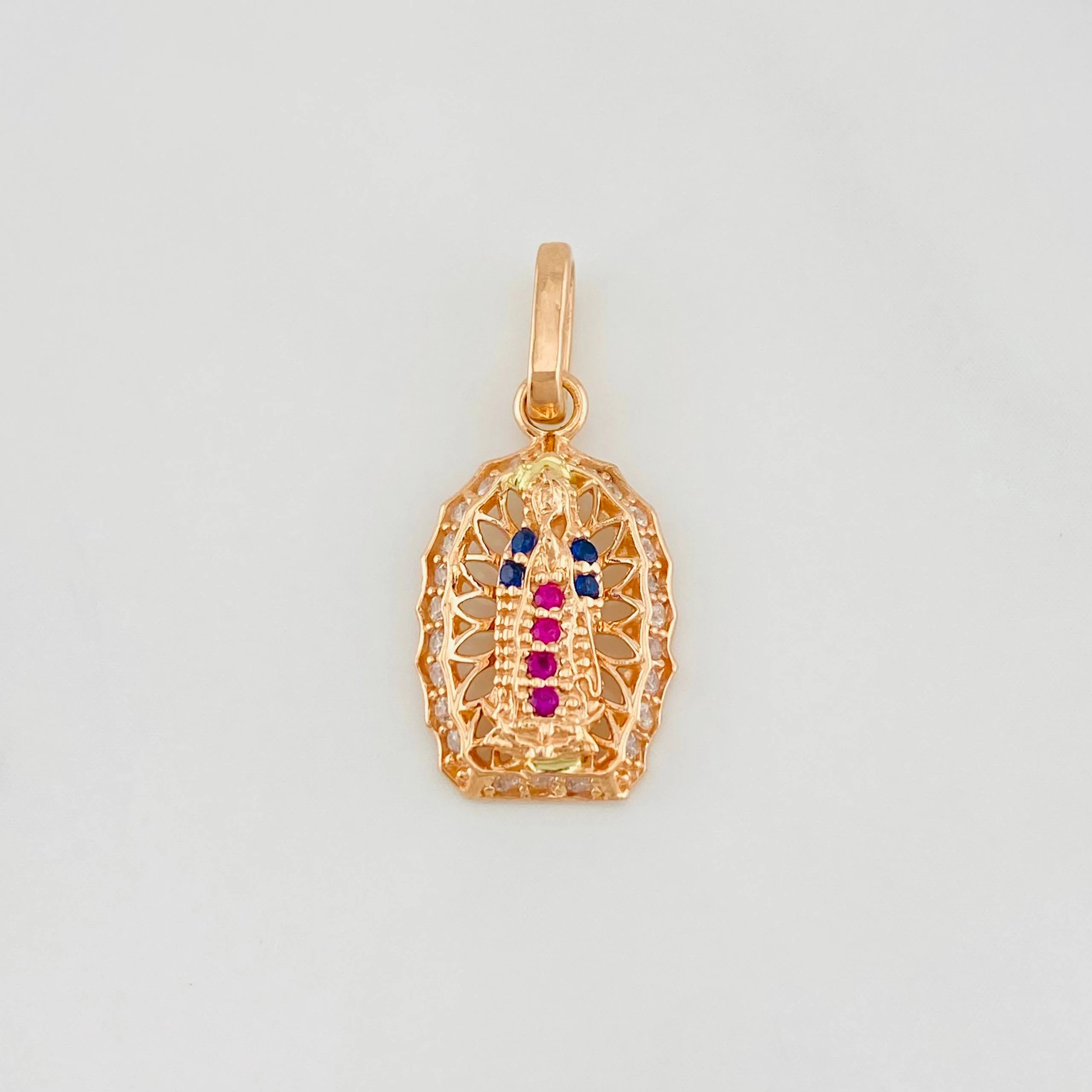 Dije Virgen de Guadalupe 1.45g / 2cm Oro Rosa 18K