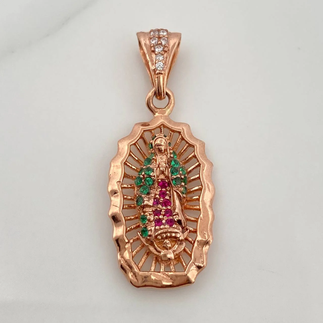 Dije Virgen De Guadalupe 3.05gr / 3cm / Oro Rosa 18K