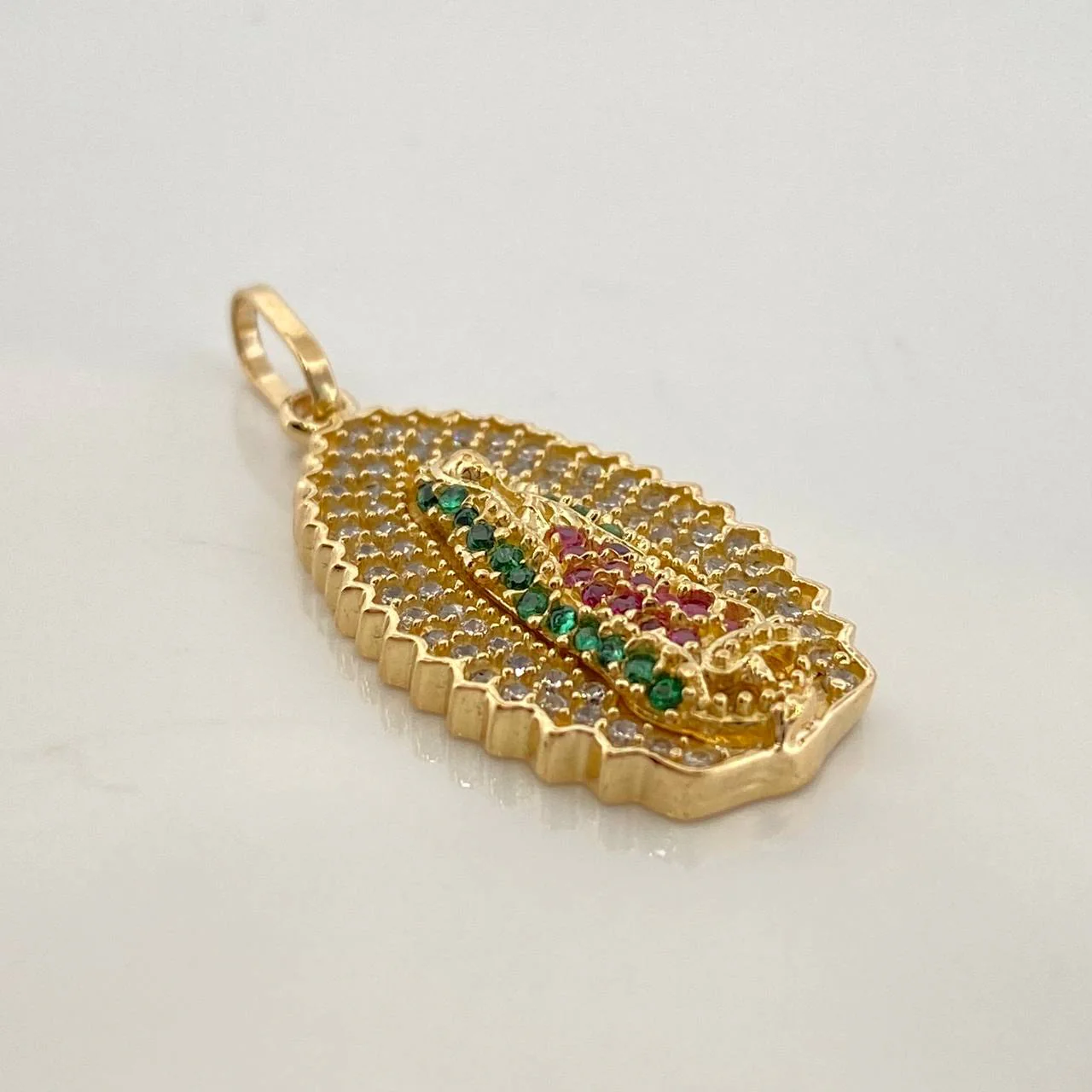 Dije Virgen De Guadalupe 3.3gr / 3cm / Oro Amarillo 18K - Image 3