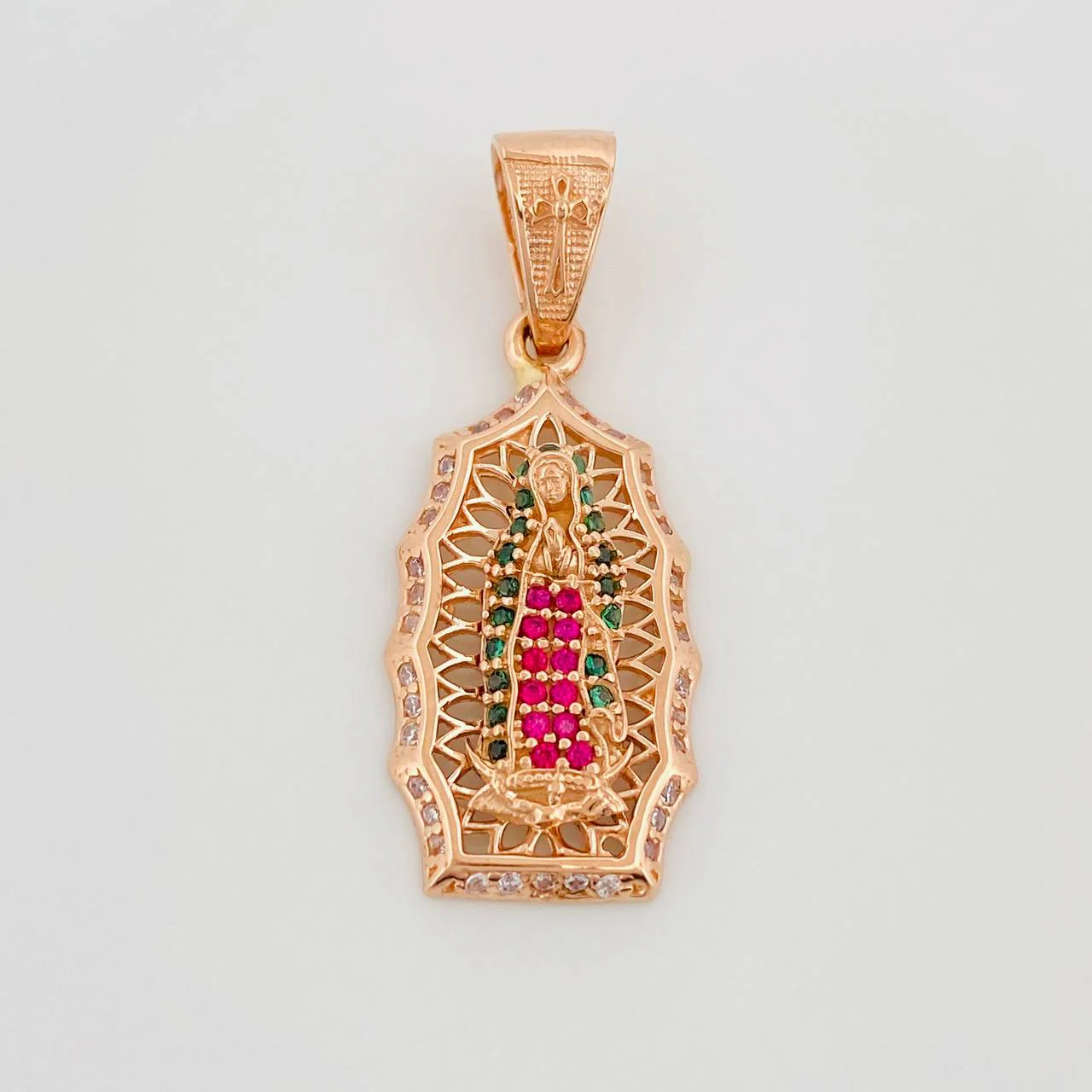 Dije Virgen De Guadalupe 3.4 g / 3.2 cm Oro Rosa 18K