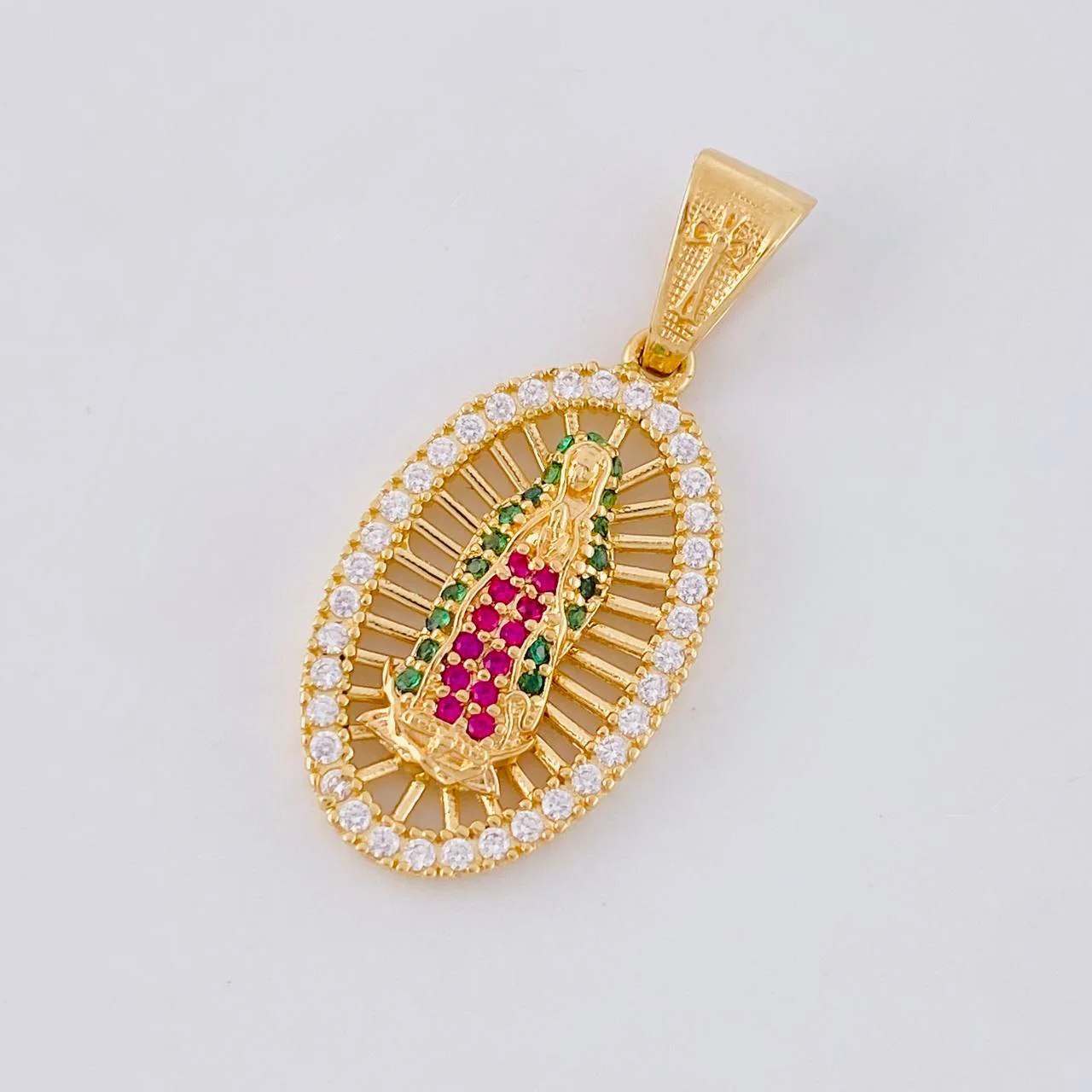 Dije Virgen de guadalupe 3.65g / 3.2cm Oro Amarillo 18K - Image 3