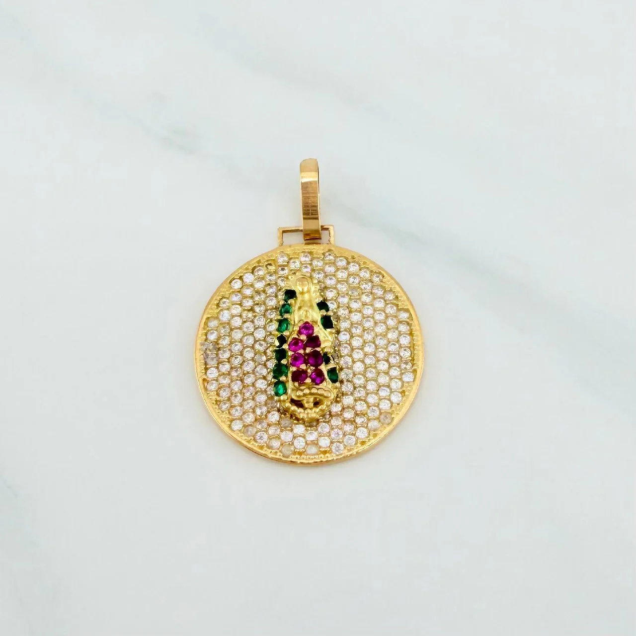 Dije Virgen De Guadalupe 3.7 g / 2.7 cm Oro Amarillo 18K - Image 2