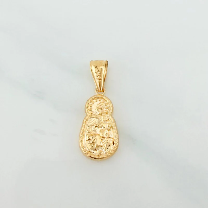 Dije Virgen Del Carmen 1.2 g / 3 cm Oro Amarillo 18K - Image 2