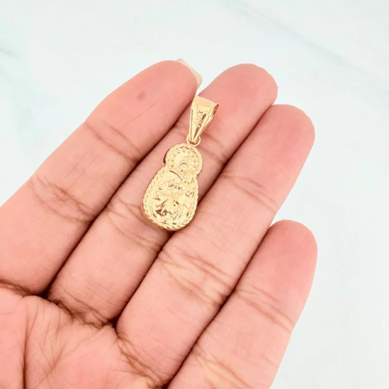 Dije Virgen Del Carmen 1.2 g / 3 cm Oro Amarillo 18K - Image 4