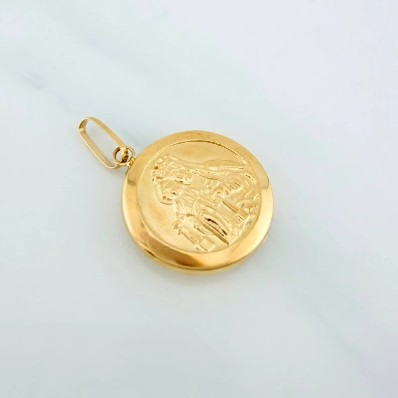 Dije Virgen Del Carmen 2.2 g / 3 cm Oro Amarillo 18K - Image 2