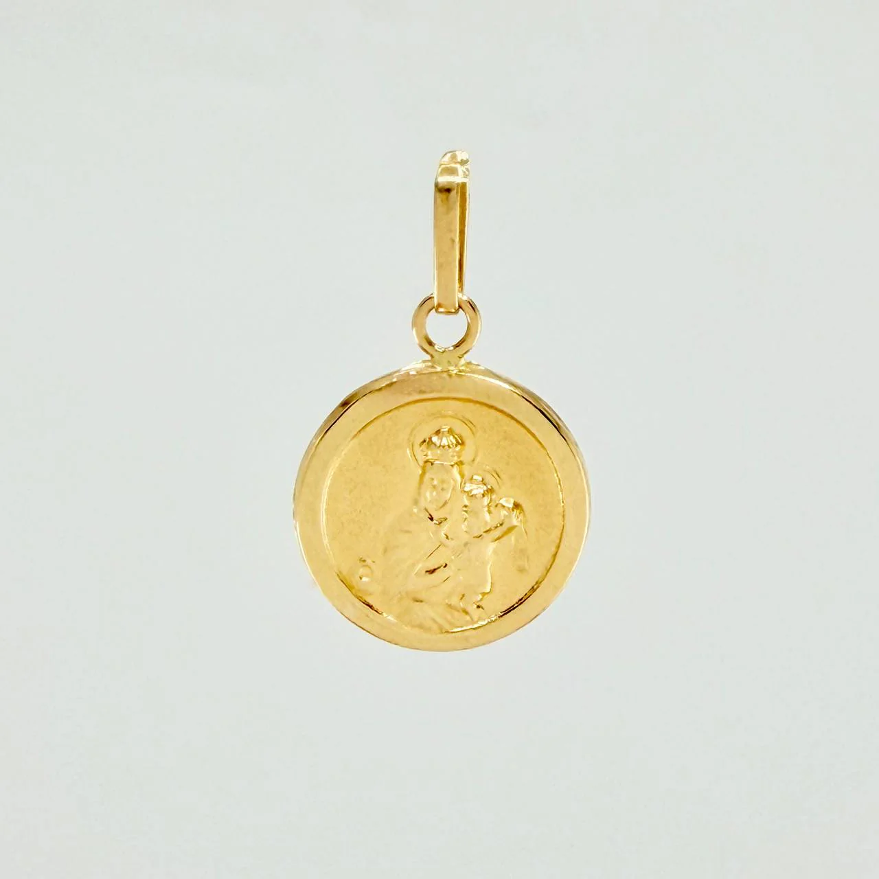 Dije Virgen del Carmen Mate 0.6g / 1.9cm Oro Amarillo 18K - Image 2