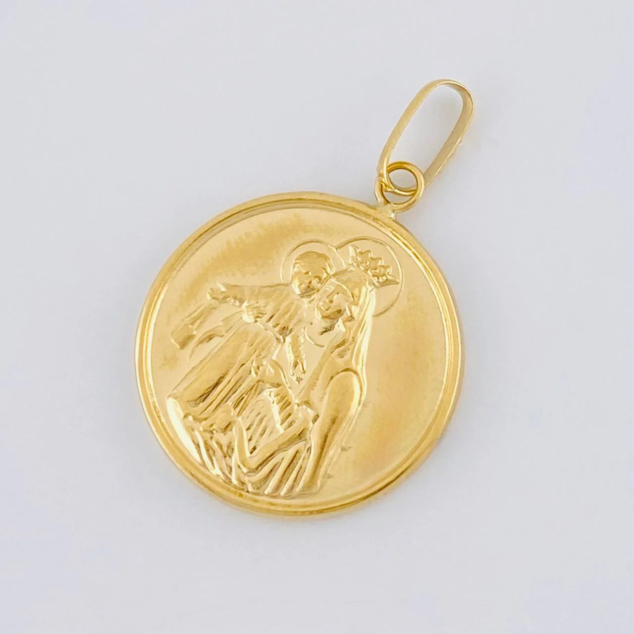 Dije Virgen Del Carmen Mate 1.7 g / 3 cm Oro Amarillo 18K - Image 3