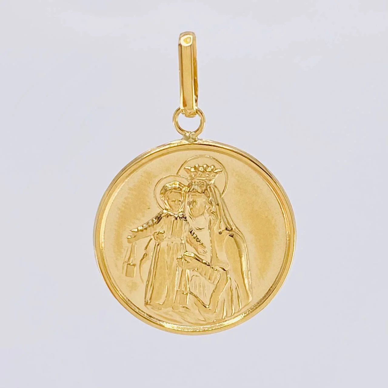 Dije Virgen Del Carmen Mate 1.7 g / 3 cm Oro Amarillo 18K - Image 2