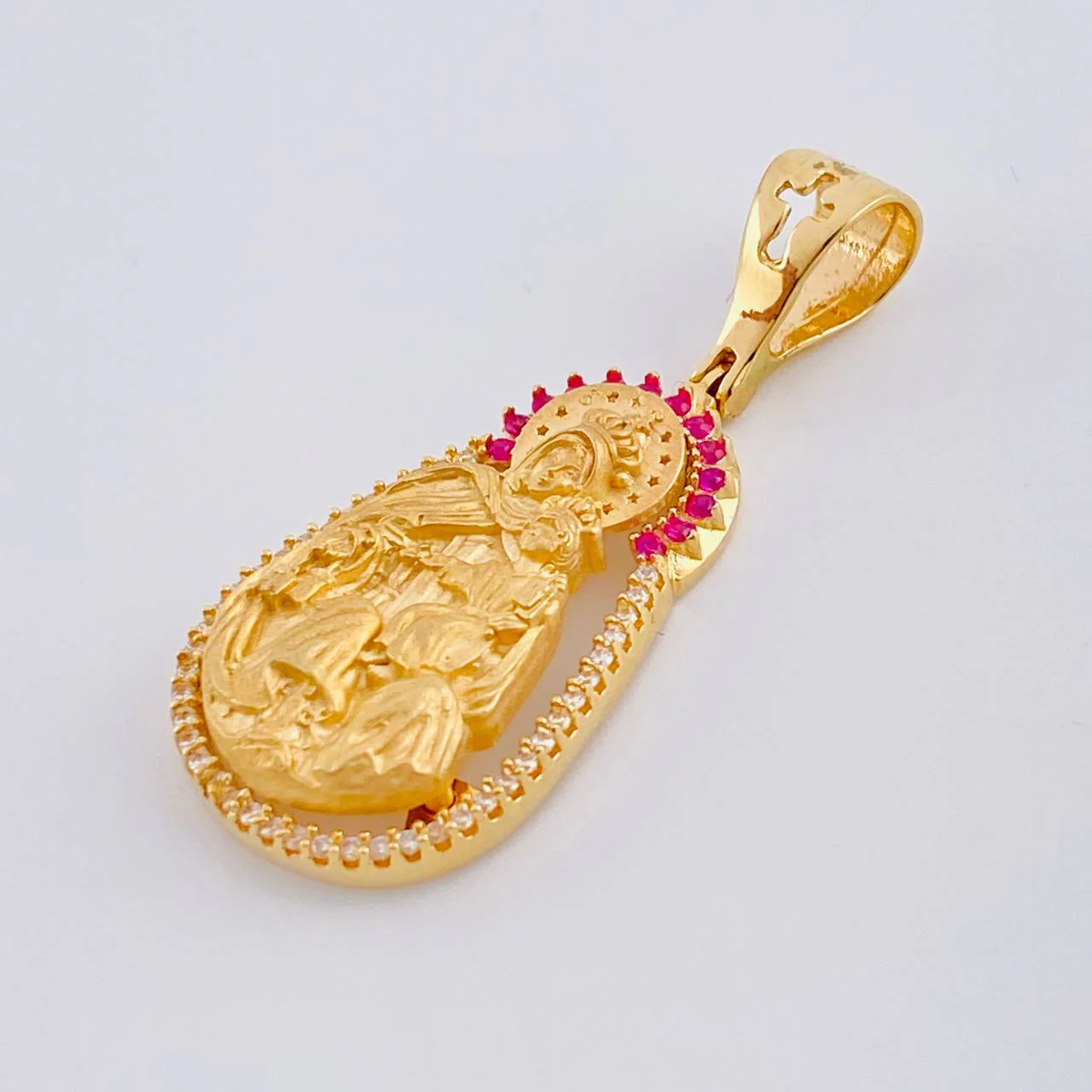 Dije Virgen Del Carmen Mate 7.9 g / 4 cm Oro Amarillo 18K - Image 3