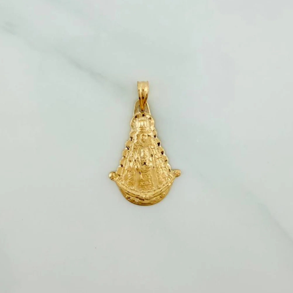 Dije Virgen Del Rocio 2.1 g / 3.1 cm Oro Amarillo 18K