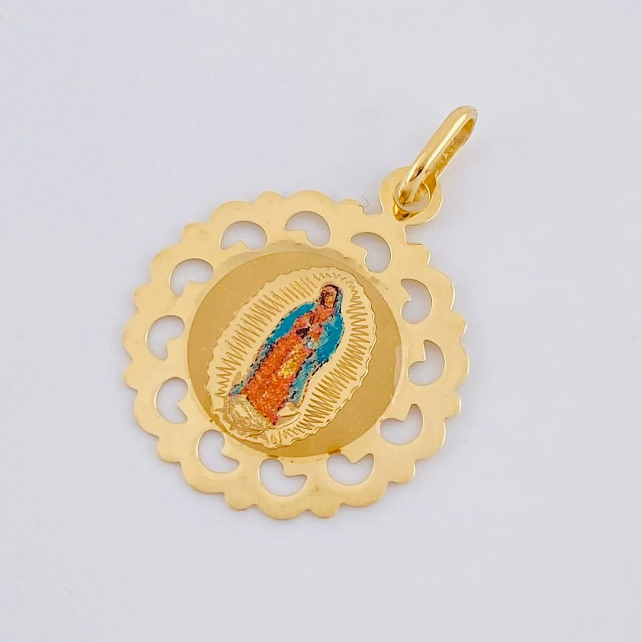 Dije Virgen Guadalupe 1.15 g / 2.5 cm Oro Amarillo 18K - Image 3