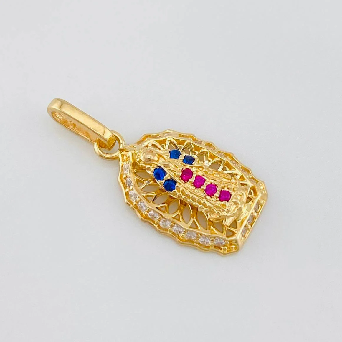 Dije Virgen Guadalupe 1.3 g / 2.1 cm Oro Amarillo 18K - Image 2
