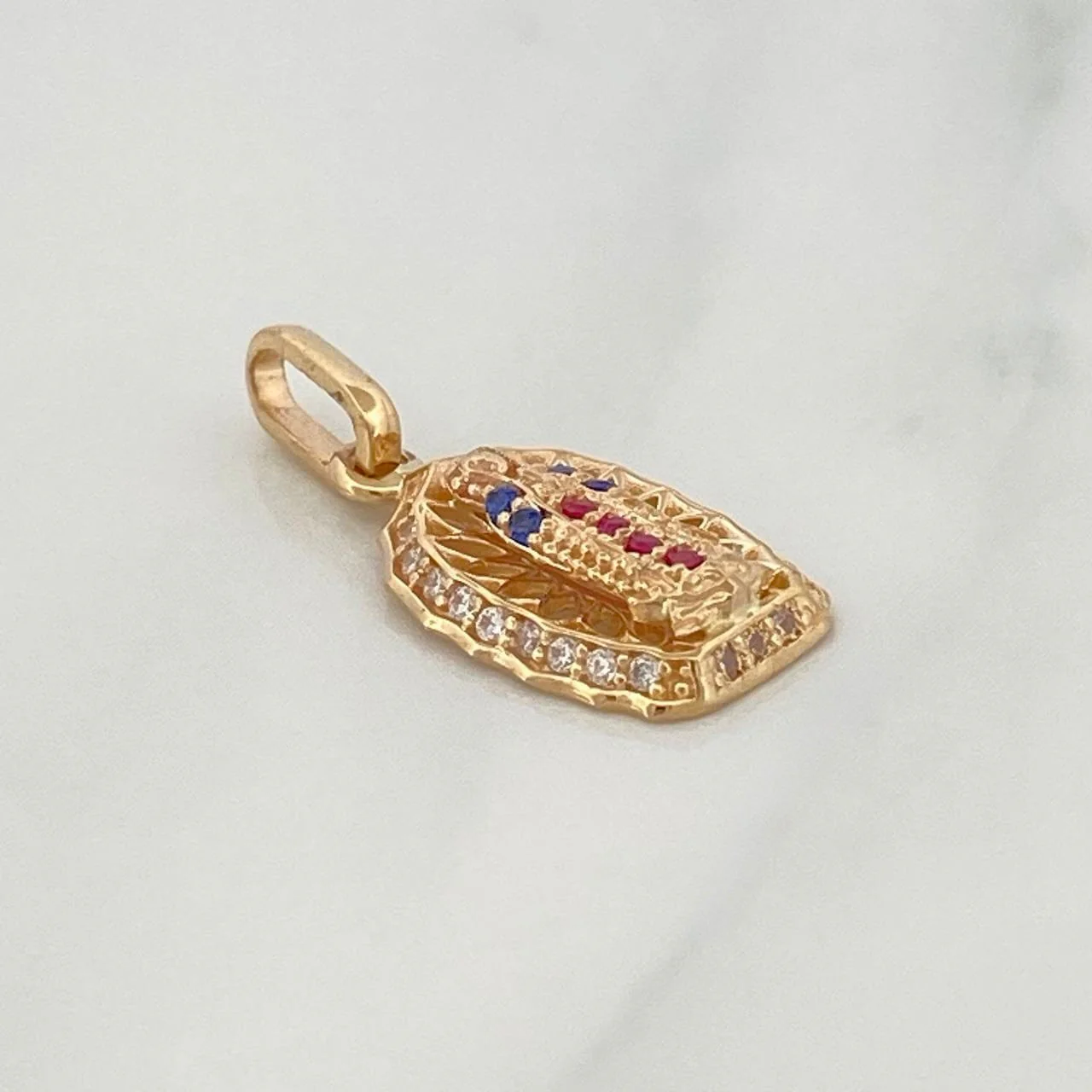 Dije Virgen Guadalupe 1.35 g / 2.2 cm Oro Amarillo 18K - Image 2