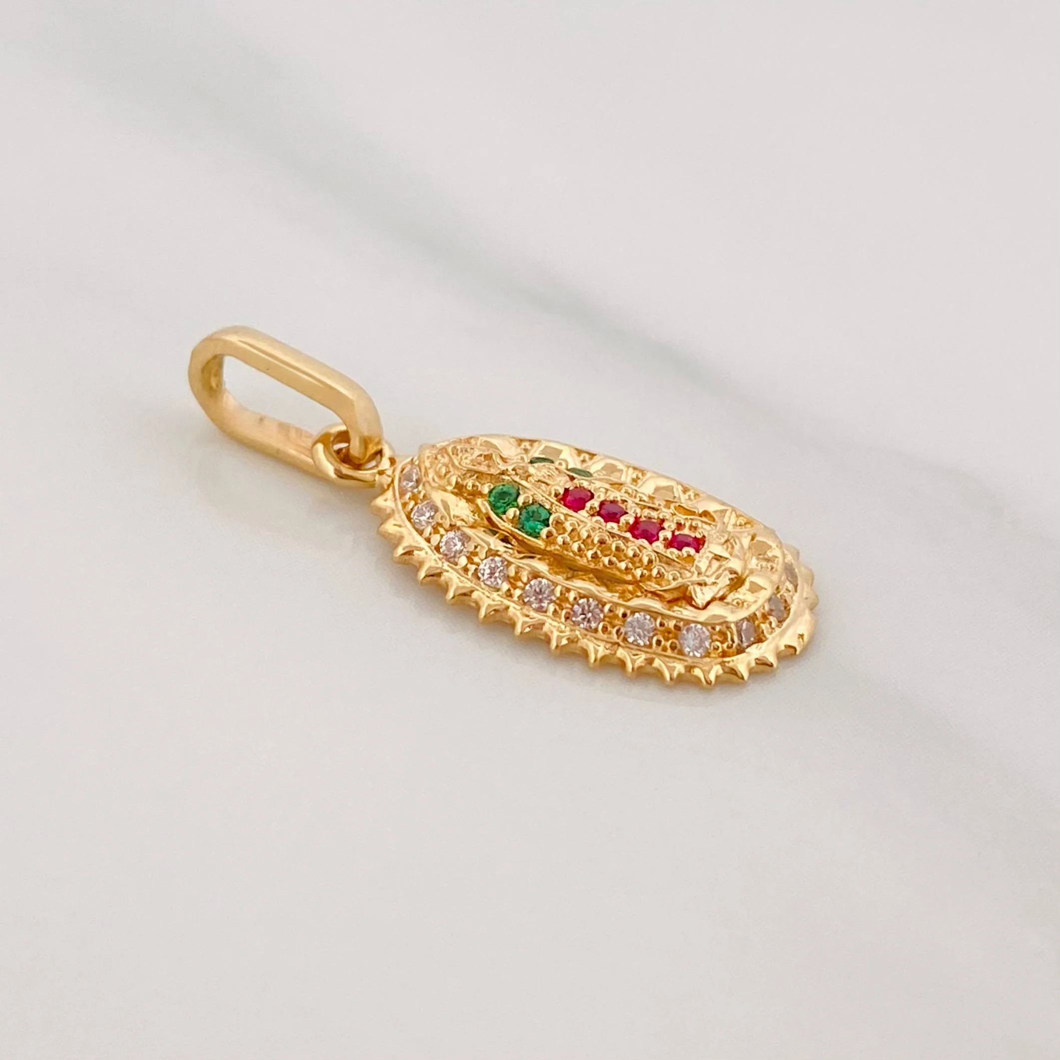 Dije Virgen Guadalupe 1.45 g / 2.3 cm Oro Amarillo 18K - Image 2
