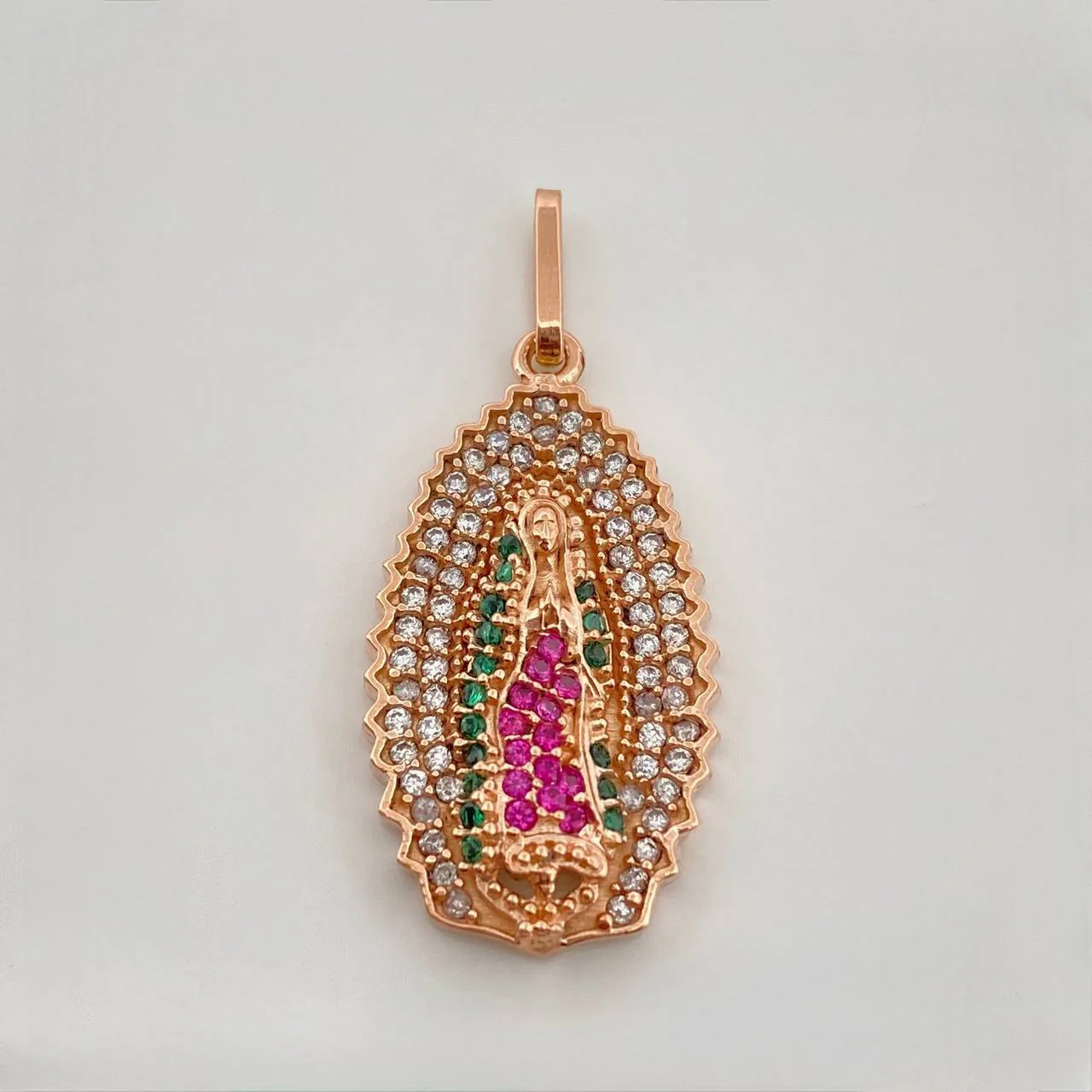 Dije Virgen Guadalupe 1.9 g / 2.6 cm Oro Rosa 18K