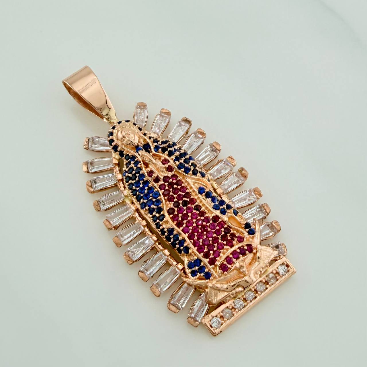 Dije Virgen Guadalupe 11gr / 4.6cm / Oro Rosa 18K $ - Image 2