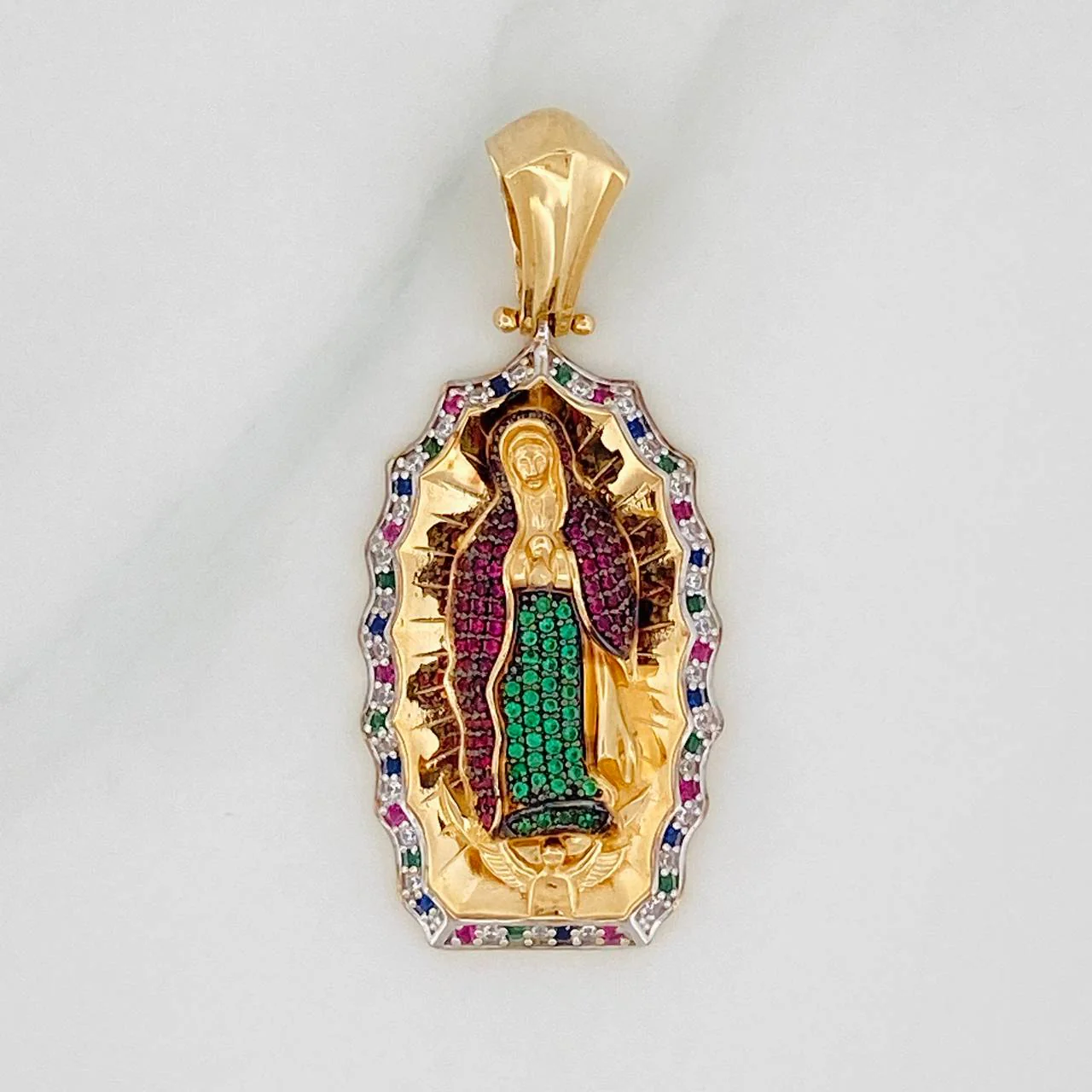 Dije Virgen Guadalupe 14.5g / 5.1cm Tres Oros 18K