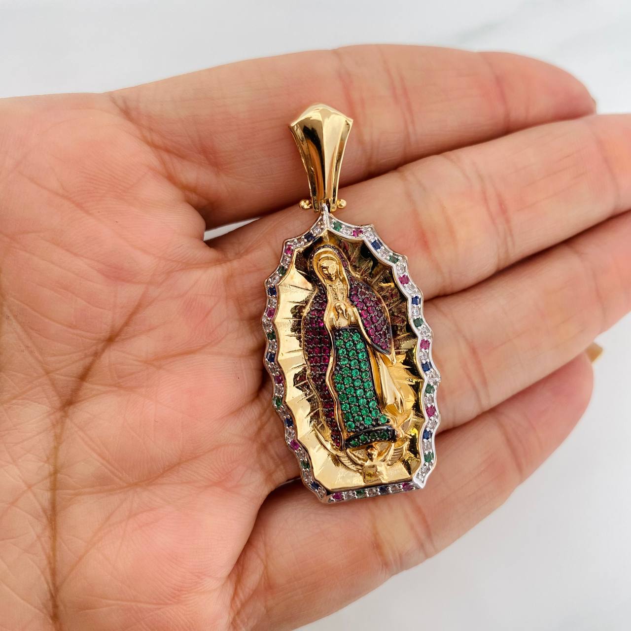 Dije Virgen Guadalupe 14.5g / 5.1cm Tres Oros 18K - Image 4