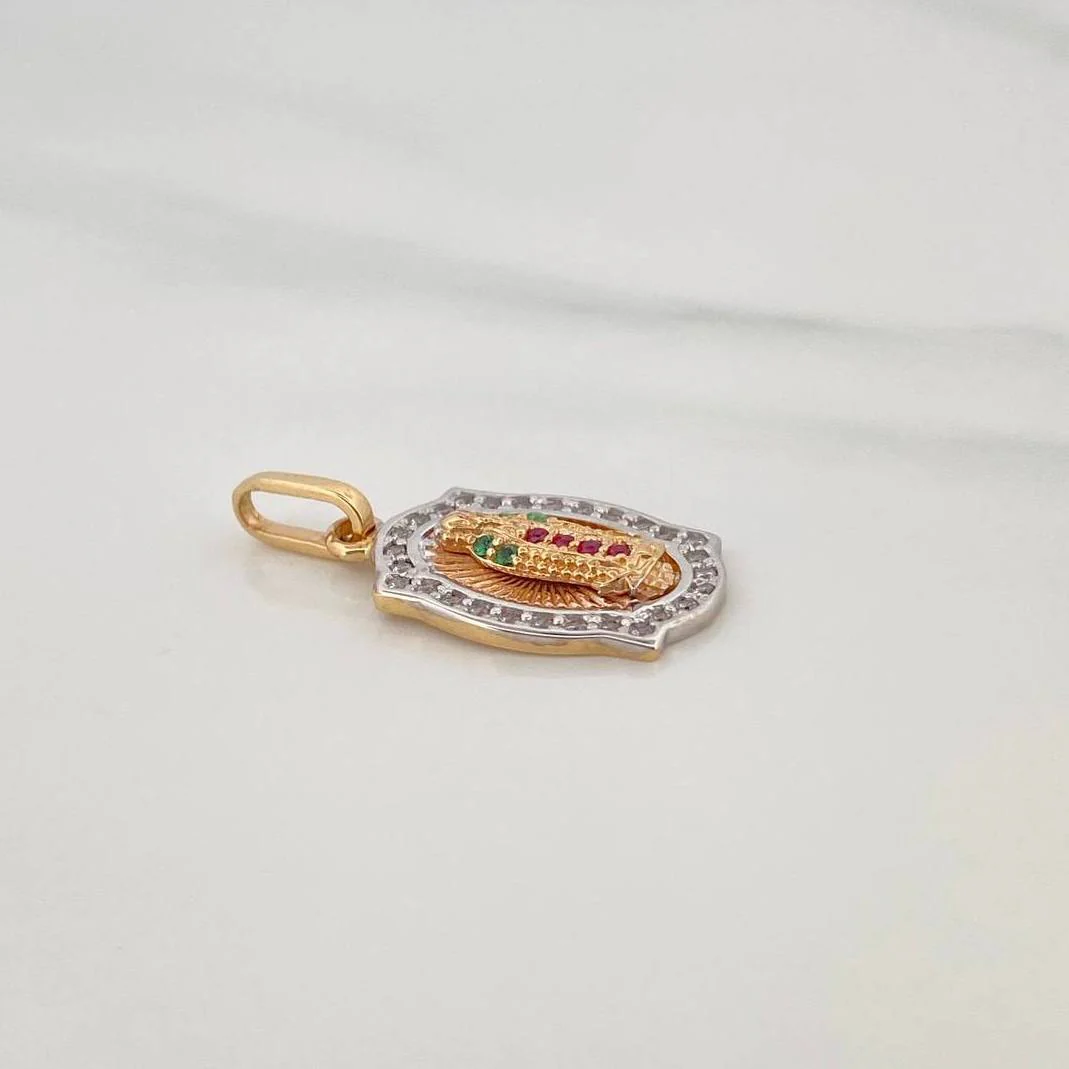 Dije Virgen Guadalupe 2.15 g / 2.3 cm Tres Oros 18K - Image 3