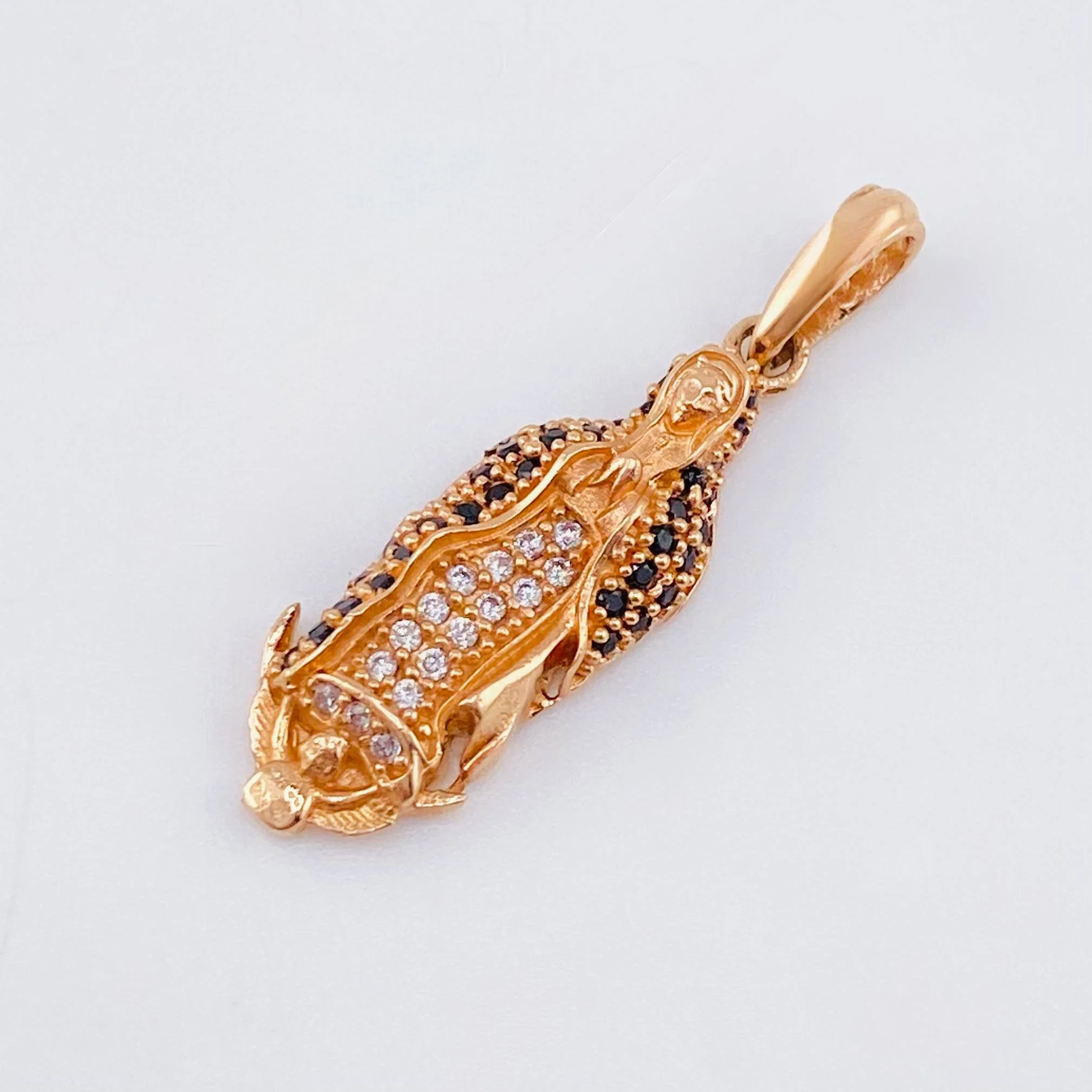Dije Virgen Guadalupe 2.4gr / 2.8cm / Oro Rosa 18K - Image 3