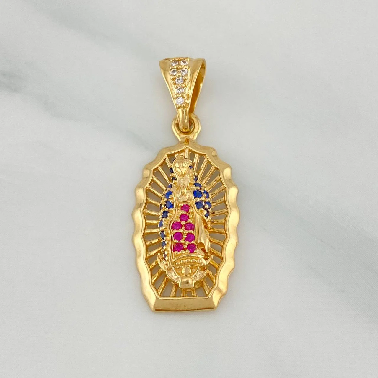Dije Virgen Guadalupe 3.05 g / 3 cm Oro Amarillo 18K - Image 2
