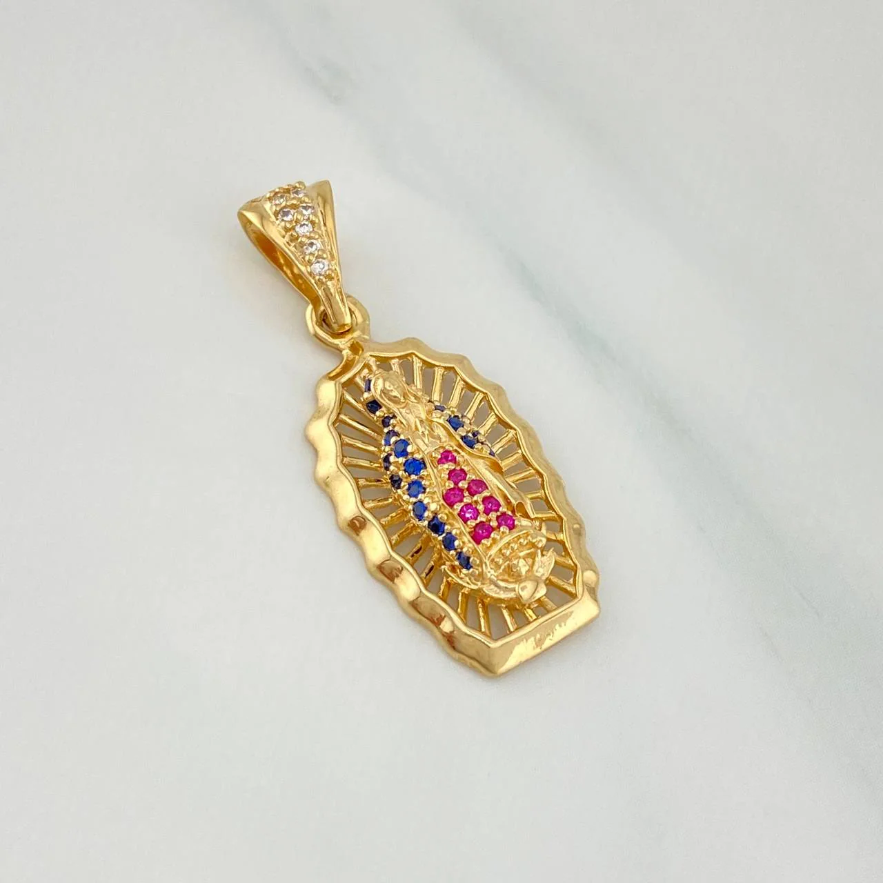 Dije Virgen Guadalupe 3.05 g / 3 cm Oro Amarillo 18K - Image 3