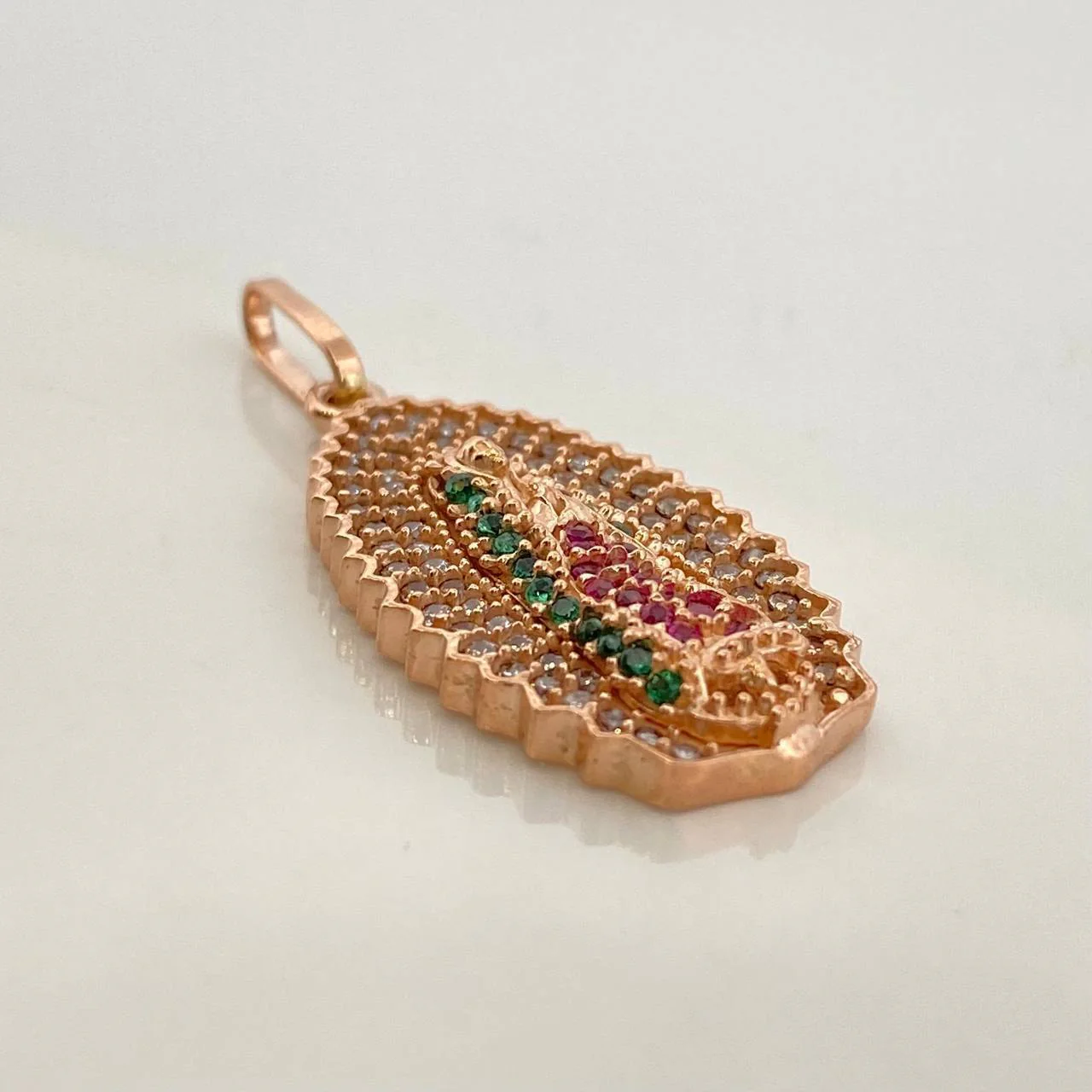 Dije Virgen Guadalupe 3.15gr / 3cm / Oro Rosa 18K % - Image 3