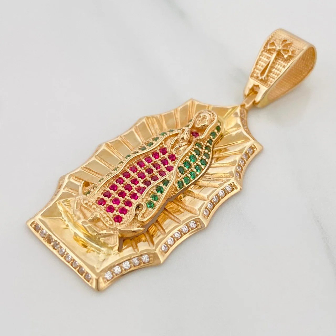Dije Virgen Guadalupe 7.1 g / 4.7 cm Oro Amarillo 18K - Image 2