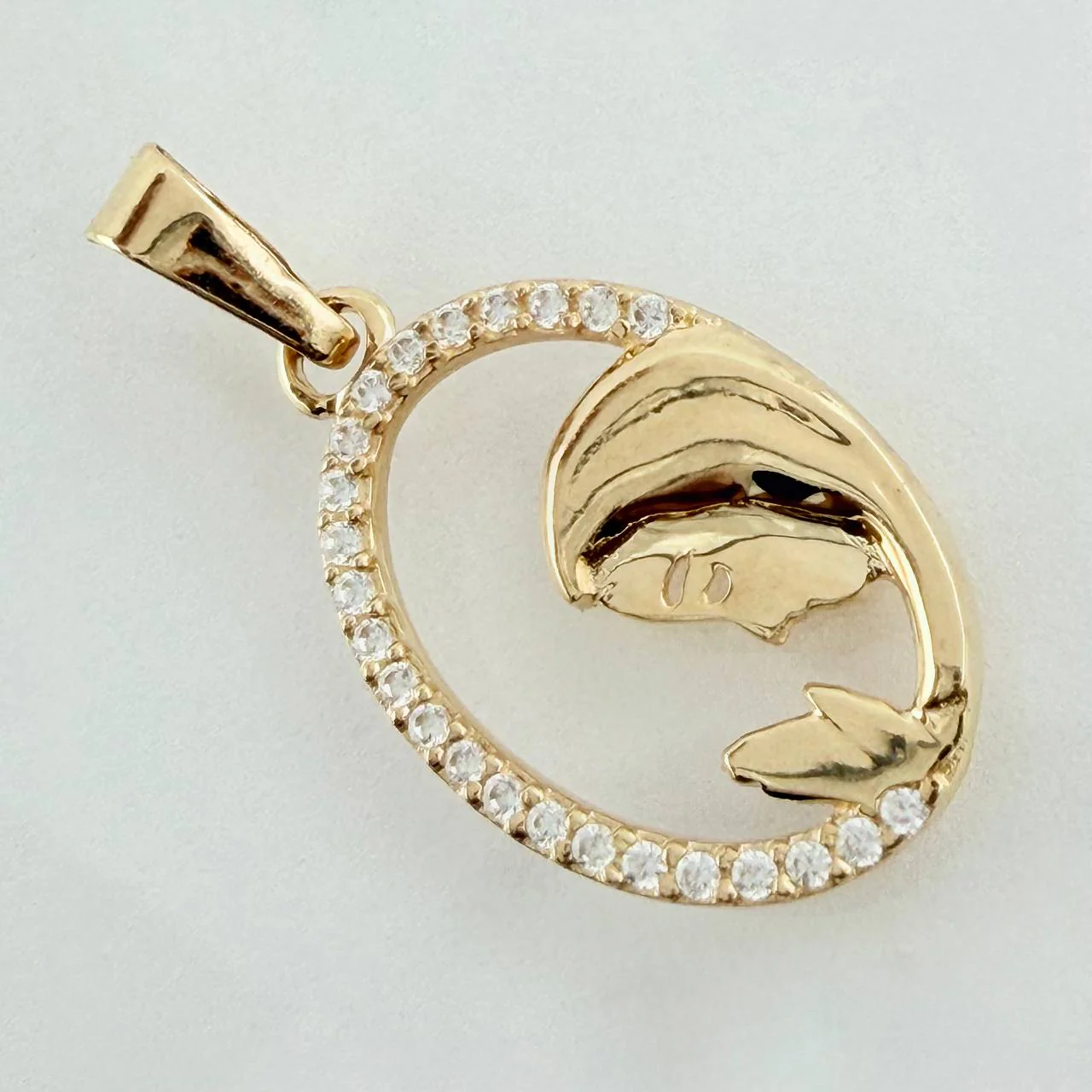 Dije Virgen Maria 1.1gr / 2.4cm / Oro Amarillo 18K & - Image 3