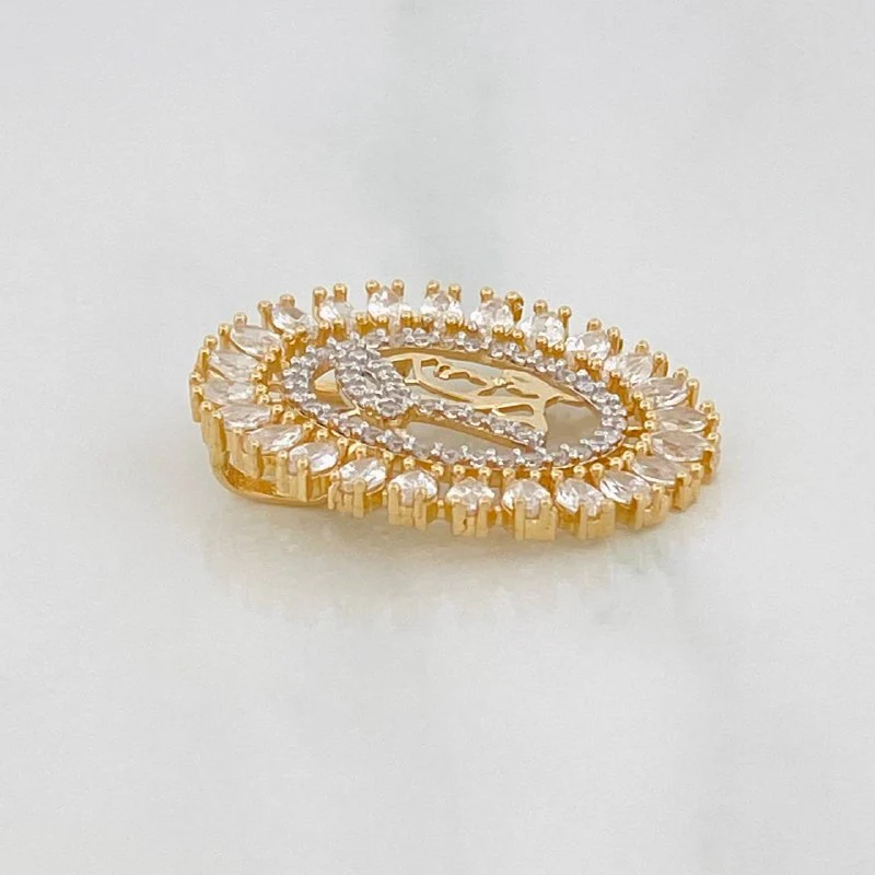 Dije Virgen Maria 2.95g / 2.4cm Oro Amarillo 18K - Image 2