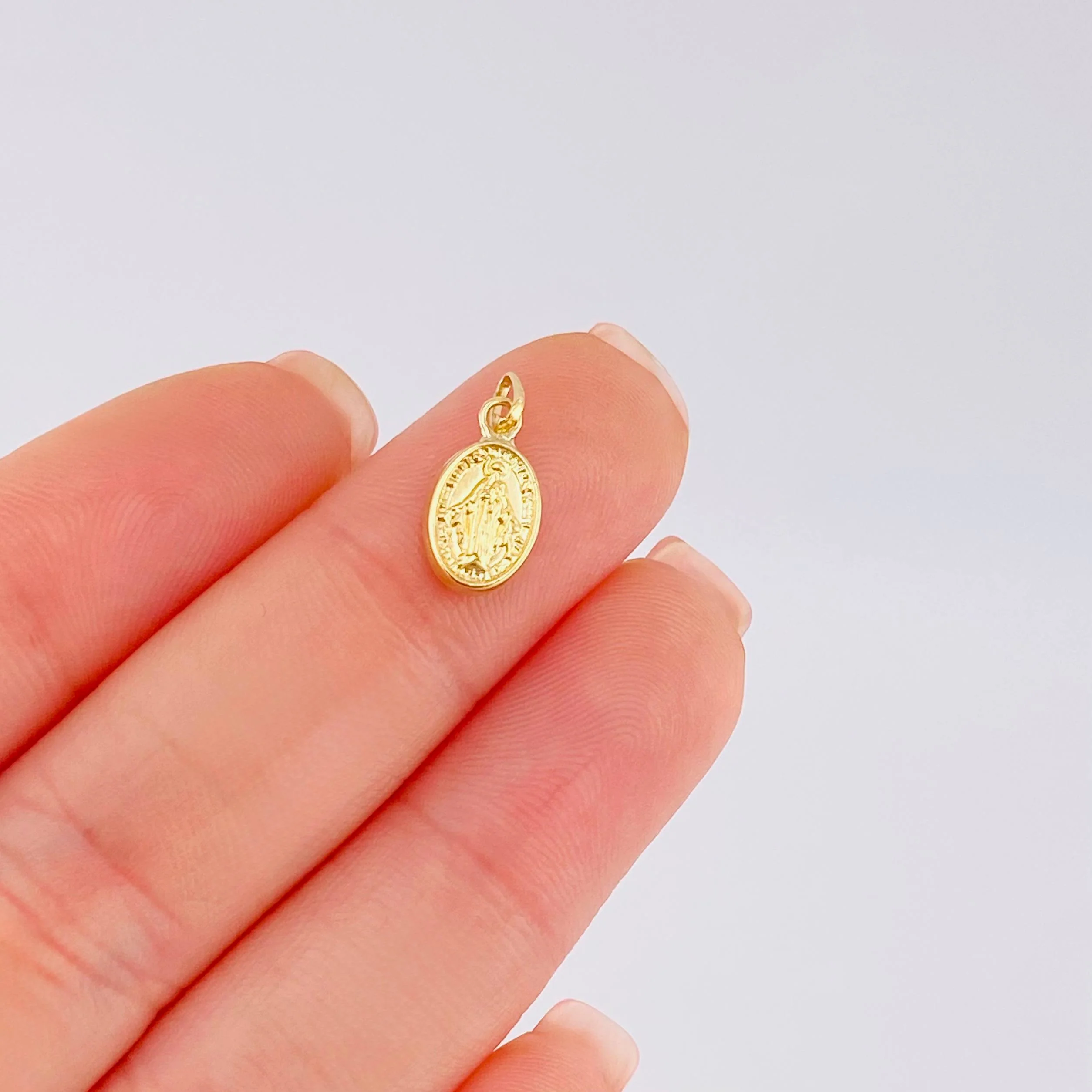 Dije Virgen Milagrosa 0.35gr / 1.6cm / Oro Amarillo 18K © - Image 5