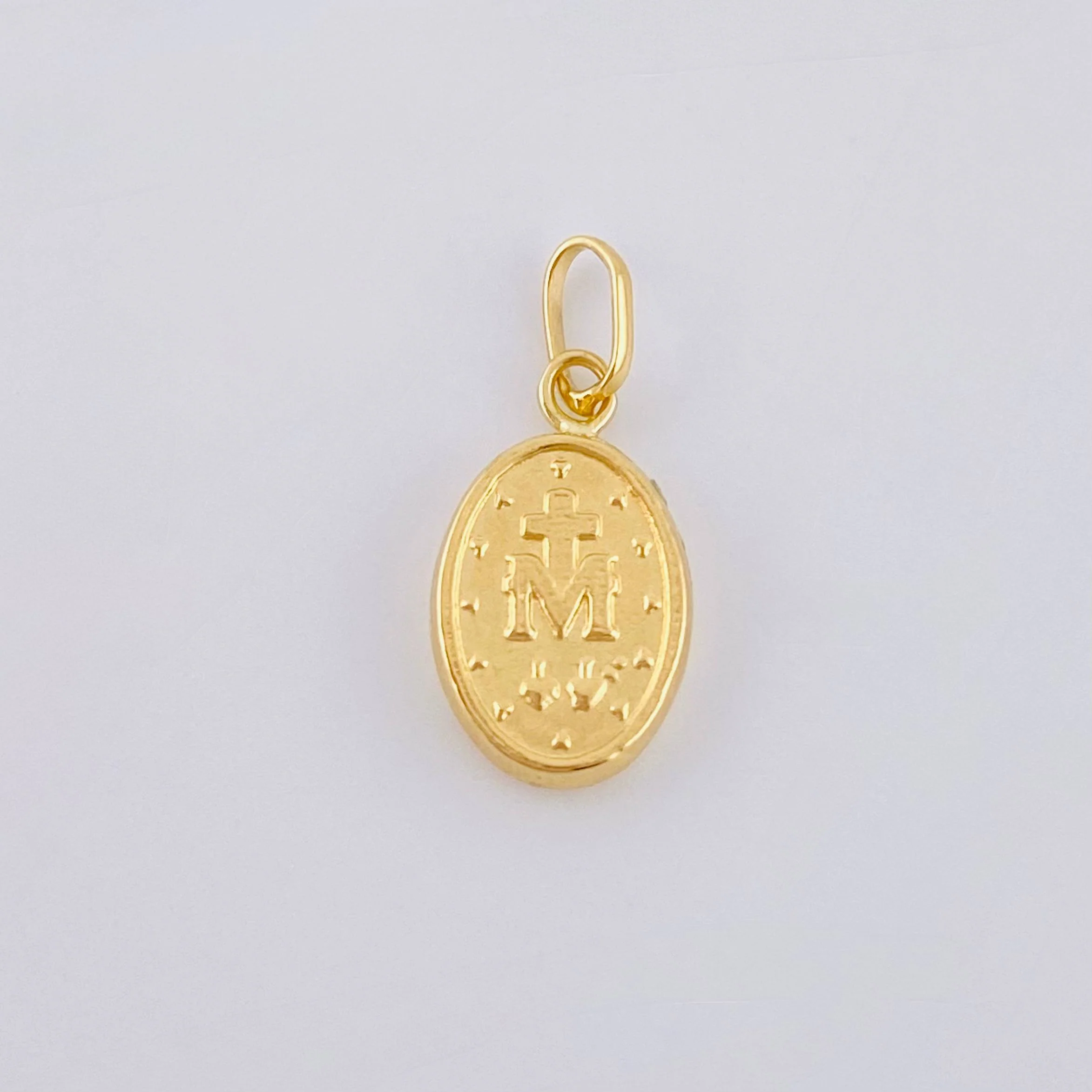 Dije Virgen Milagrosa 0.4gr / 1.5cm / Oro Amarillo 18K * - Image 3