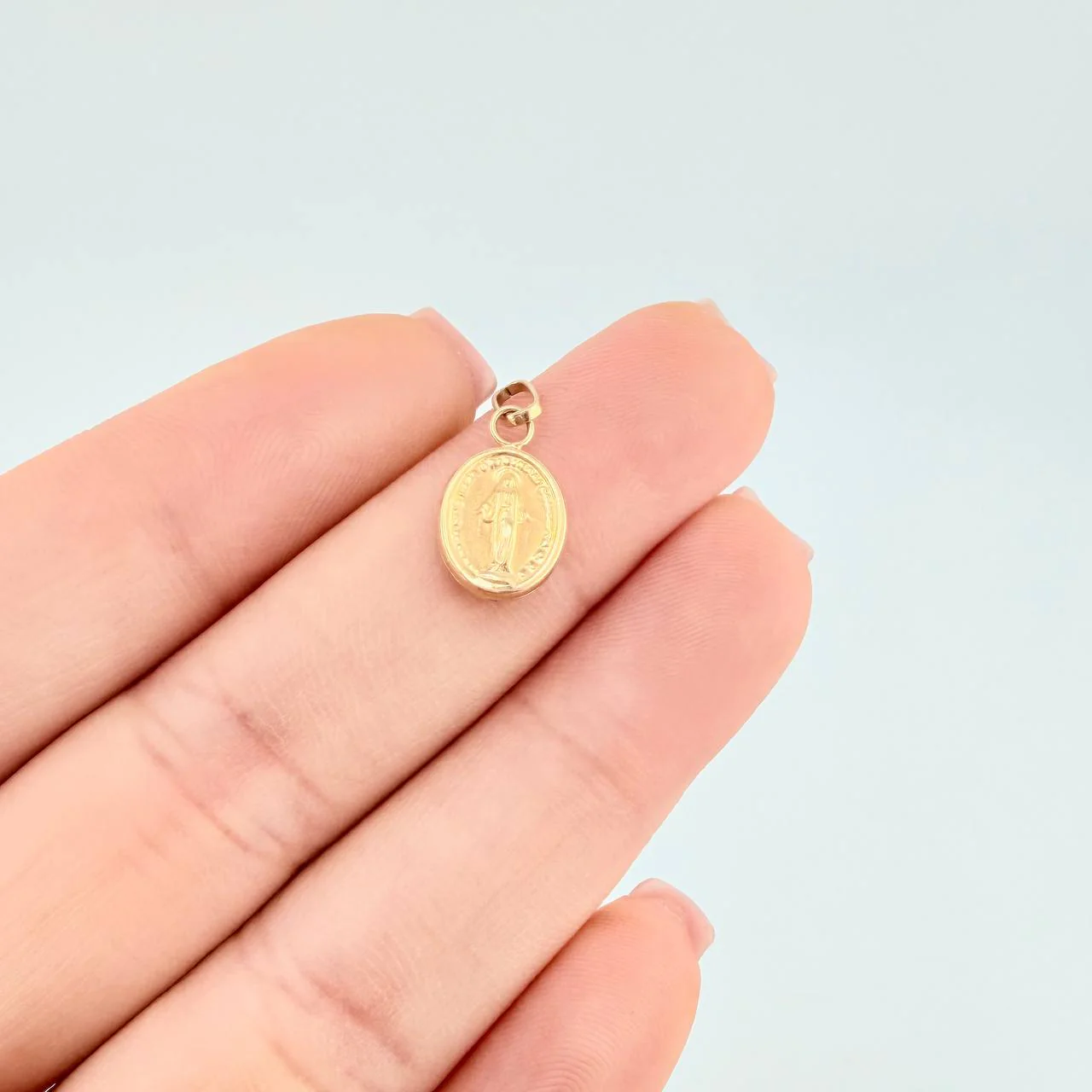Dije Virgen Milagrosa 0.5 g / 1.7 cm Oro Amarillo 18K - Image 5
