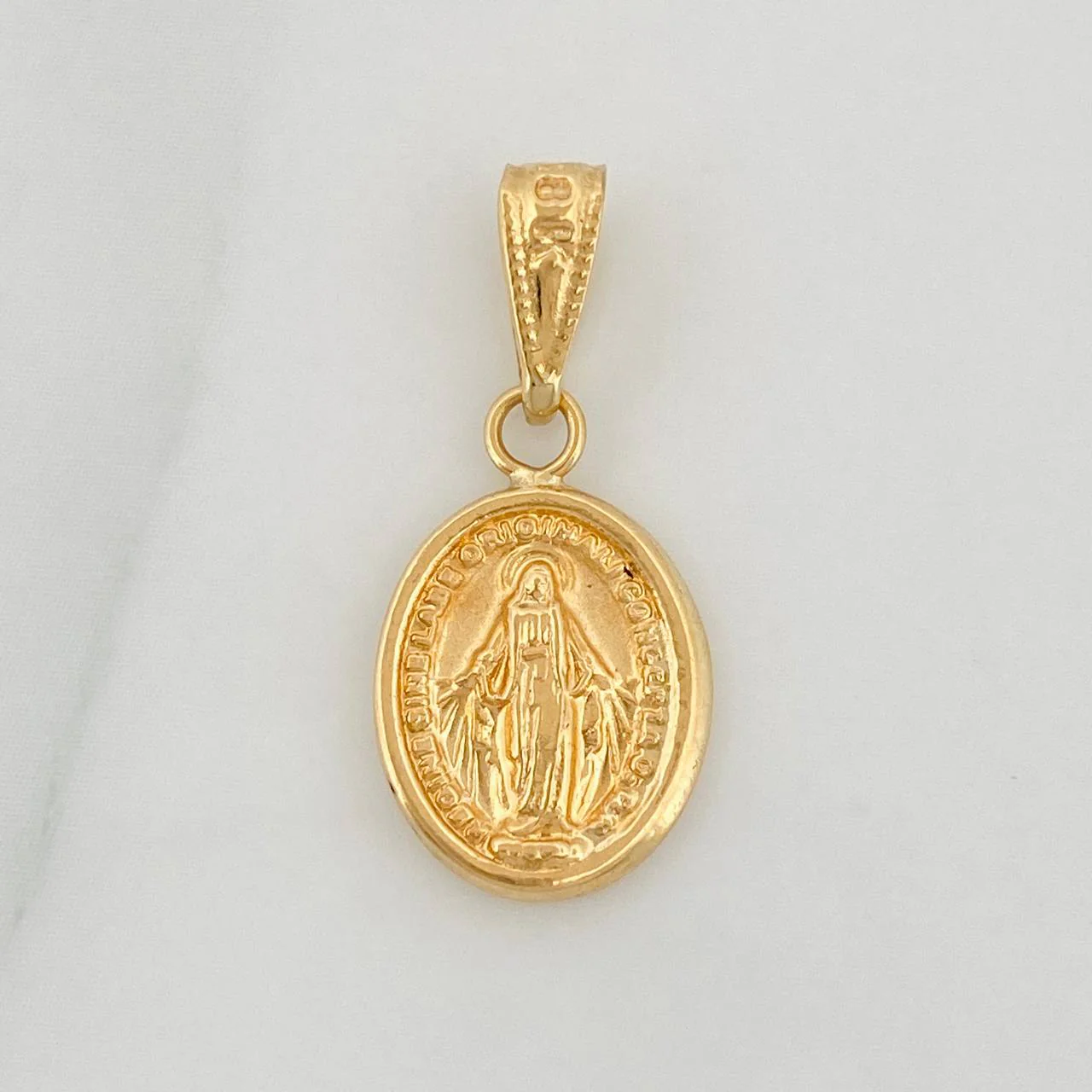 Dije Virgen Milagrosa 0.7gr / 2.1cm / Oro Amarillo 18K &