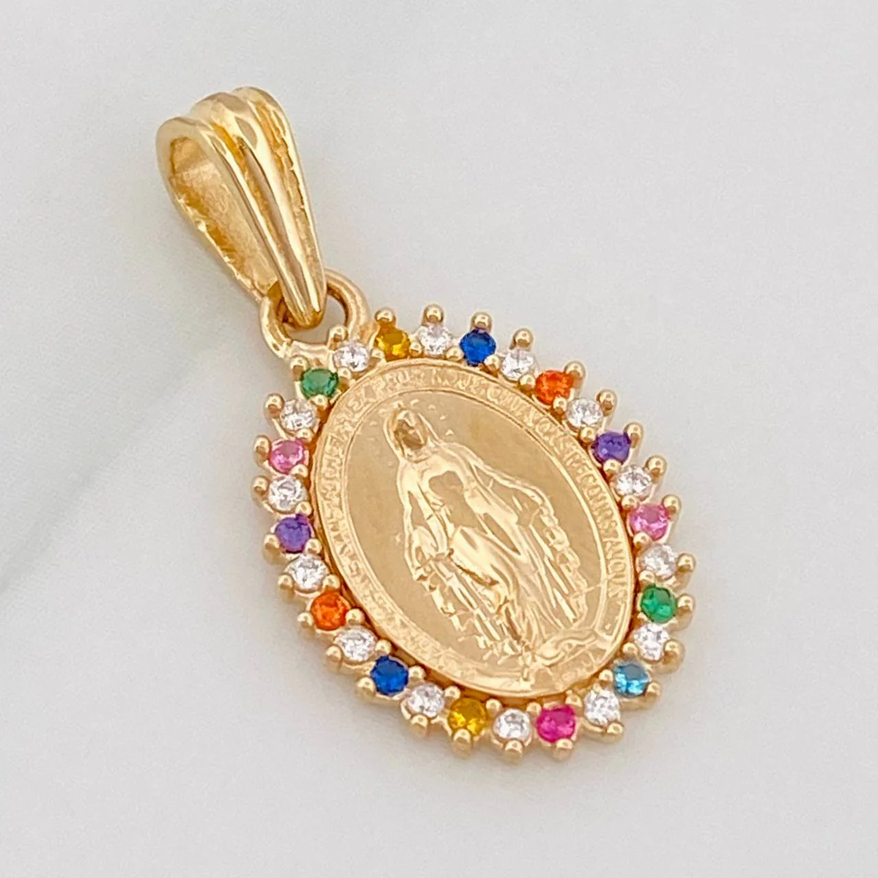 Dije Virgen Milagrosa 1.45g / 2cm Oro Amarillo 18K - Image 2