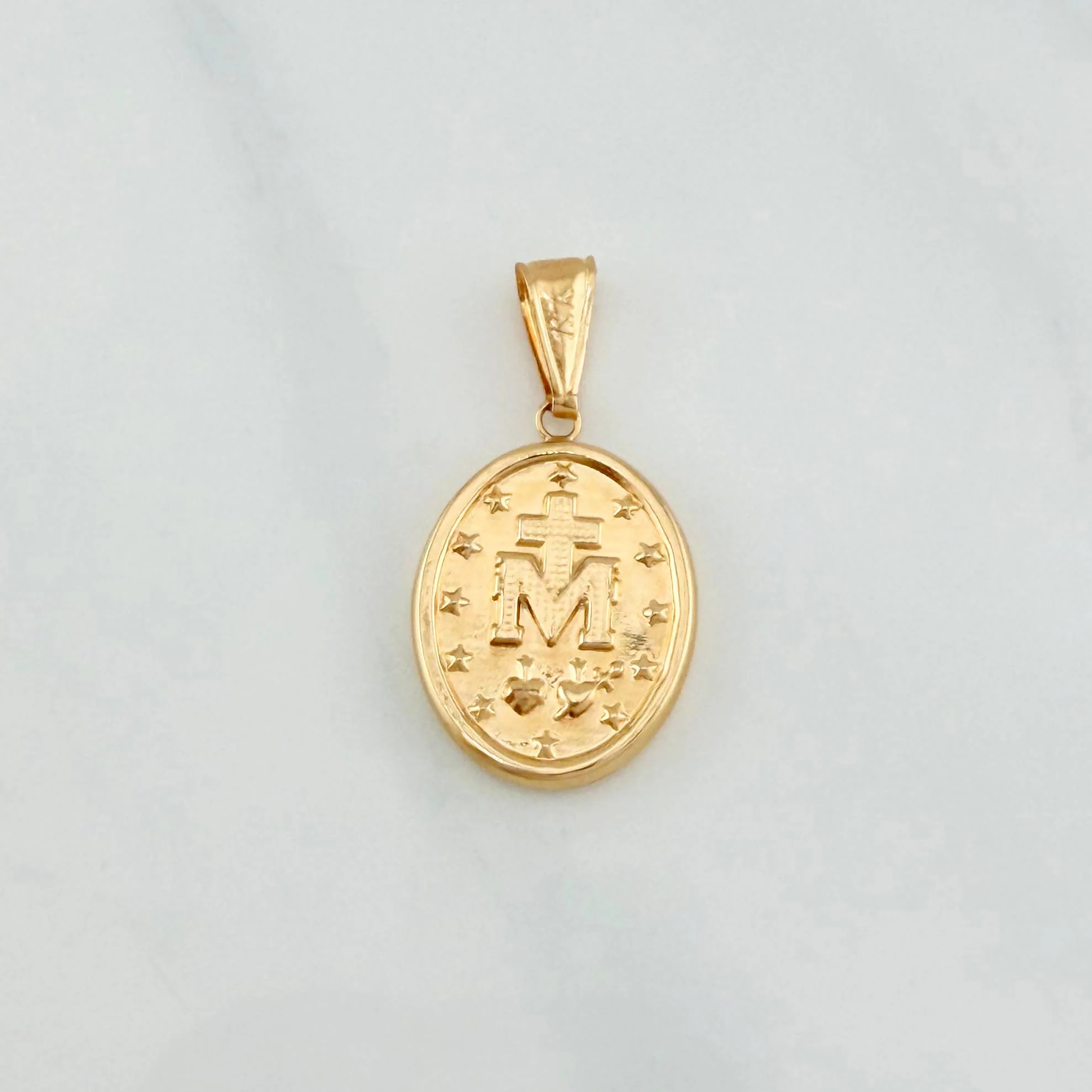 Dije Virgen Milagrosa 1.95 g / 3.4 cm Oro Amarillo 18K - Image 3