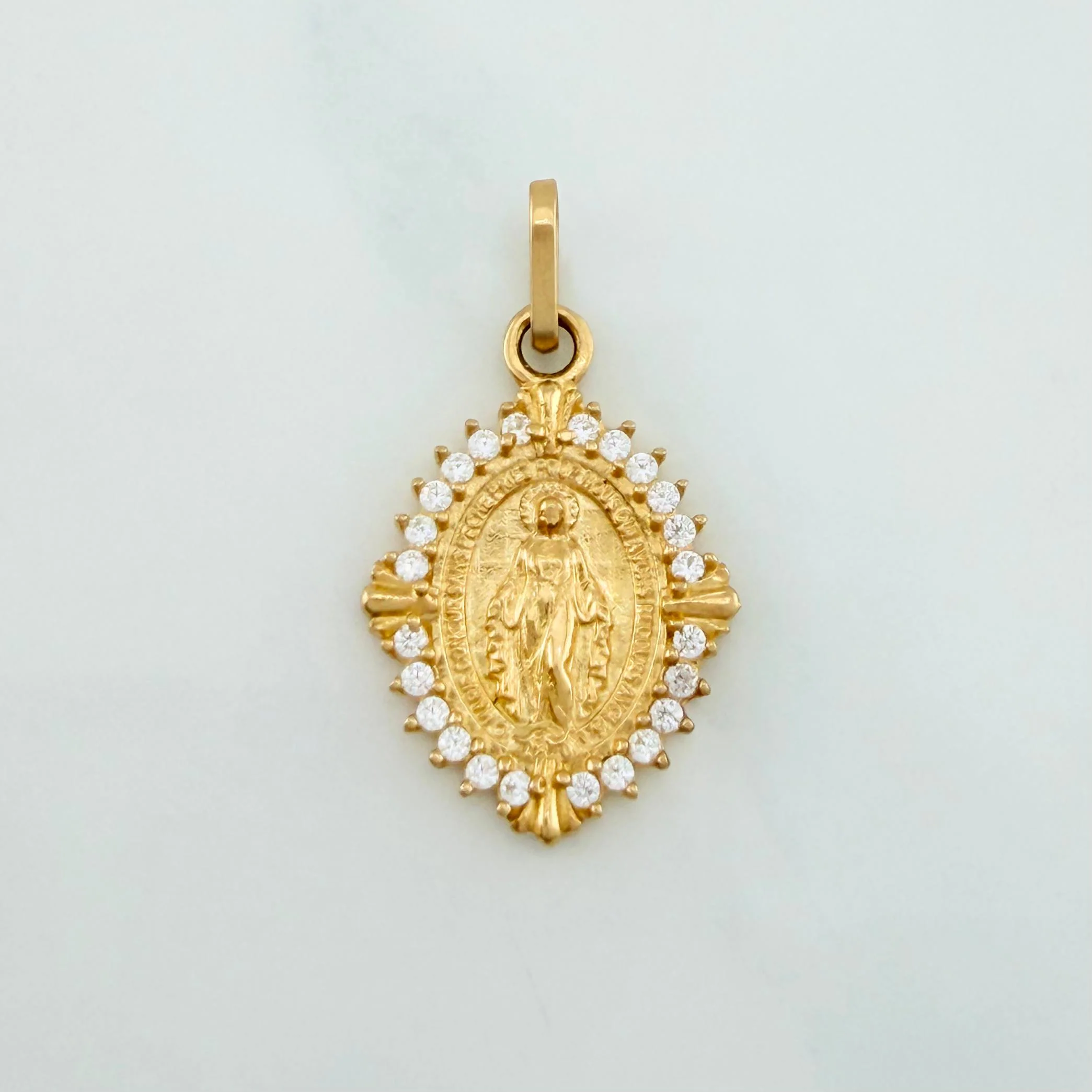 Dije Virgen Milagrosa 2.3 g / 2.5 cm Oro Amarillo 18K