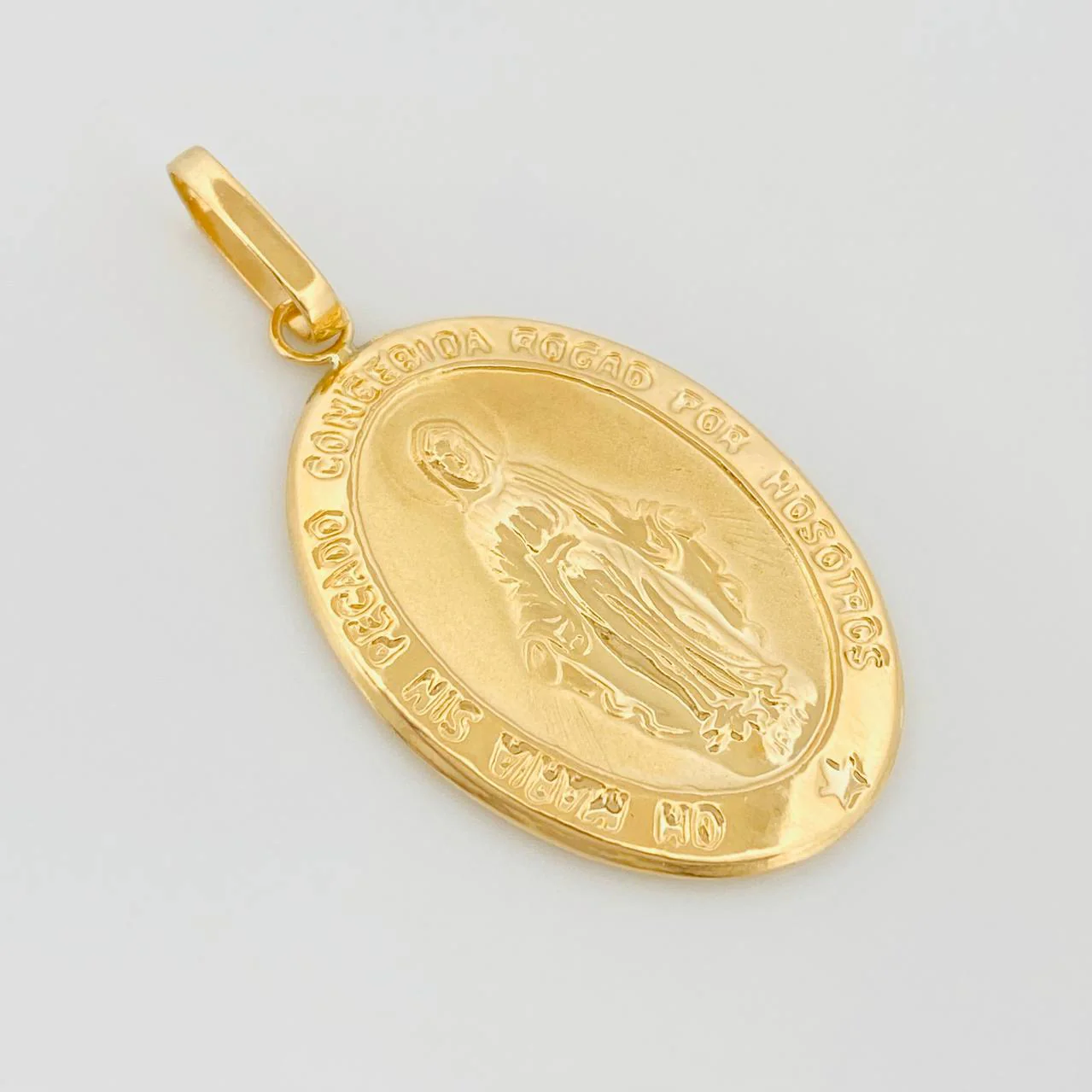 Dije Virgen Milagrosa 3 g / 4.2 cm Oro Amarillo 18K - Image 3