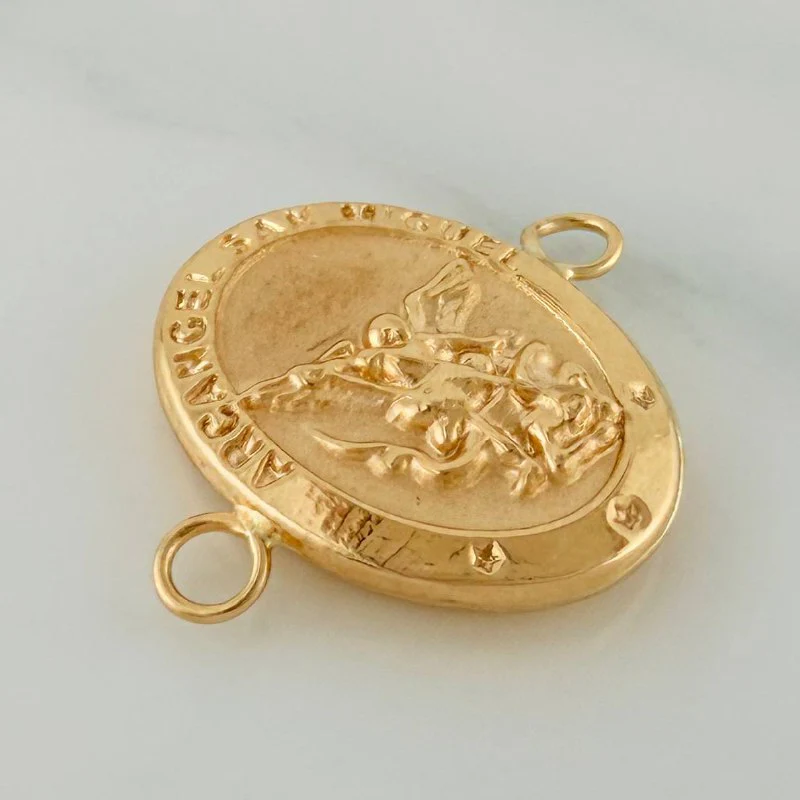 Herraje Arcangel San Miguel 0.95gr / 1.8cm / Oro Amarillo 18K % - Image 3