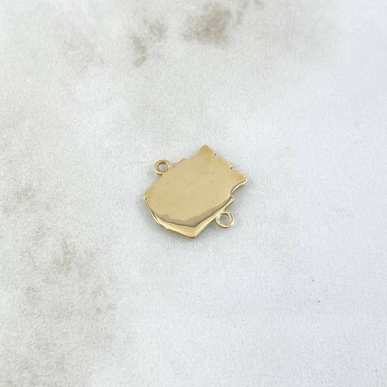 Herraje Atletico Nacional 1.6gr / 1.6cm / Oro Amarillo 18K - Image 3