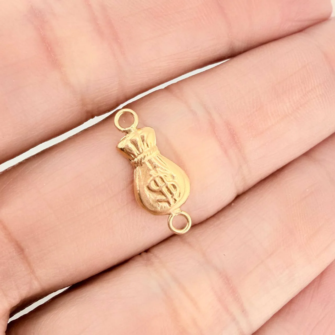 Herraje Bolsa de Dinero 0.35gr / 1.6cm / Oro Amarillo 18K % - Image 4