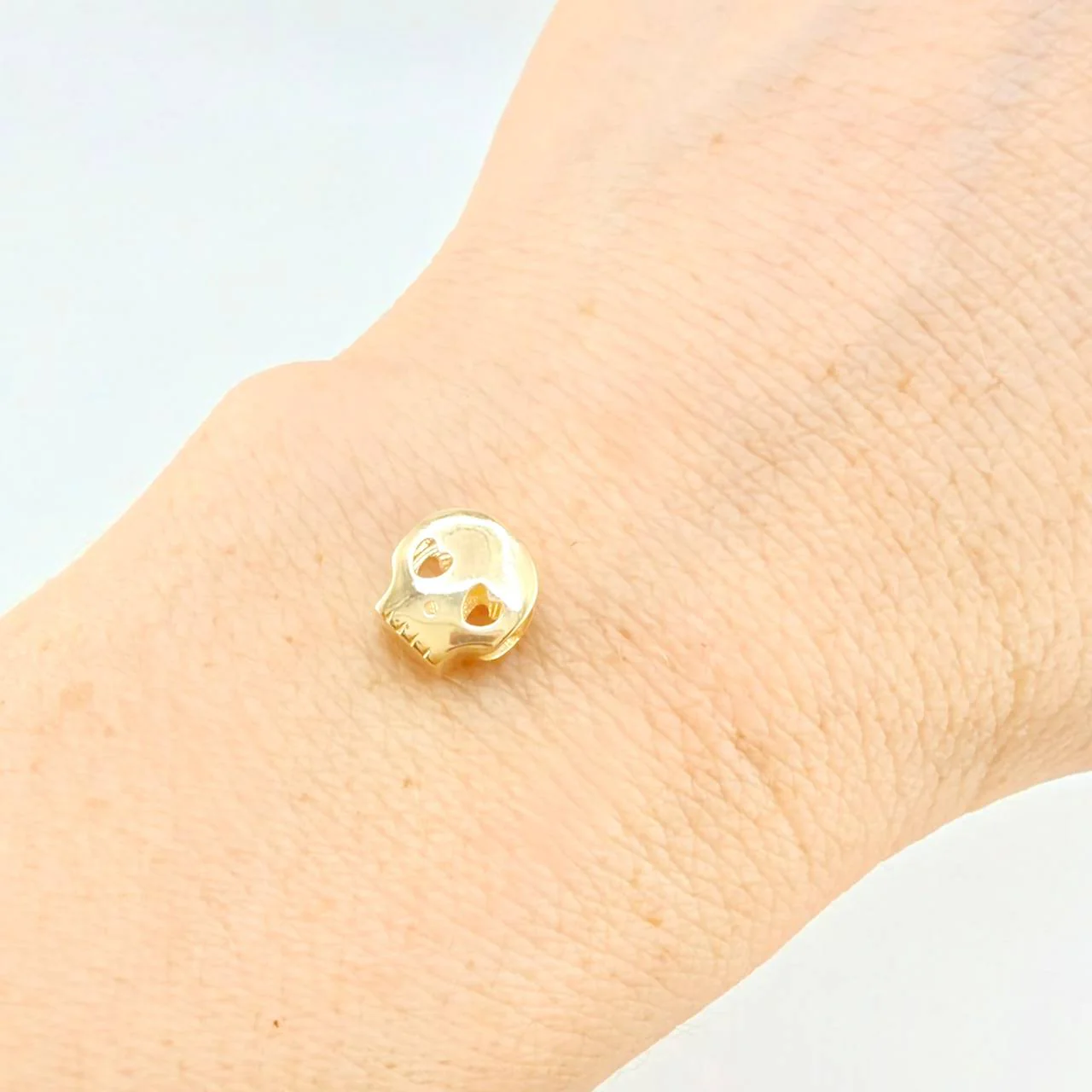 Herraje Calavera 1.55 g / 0.8 cm Oro Amarillo 18K - Image 5