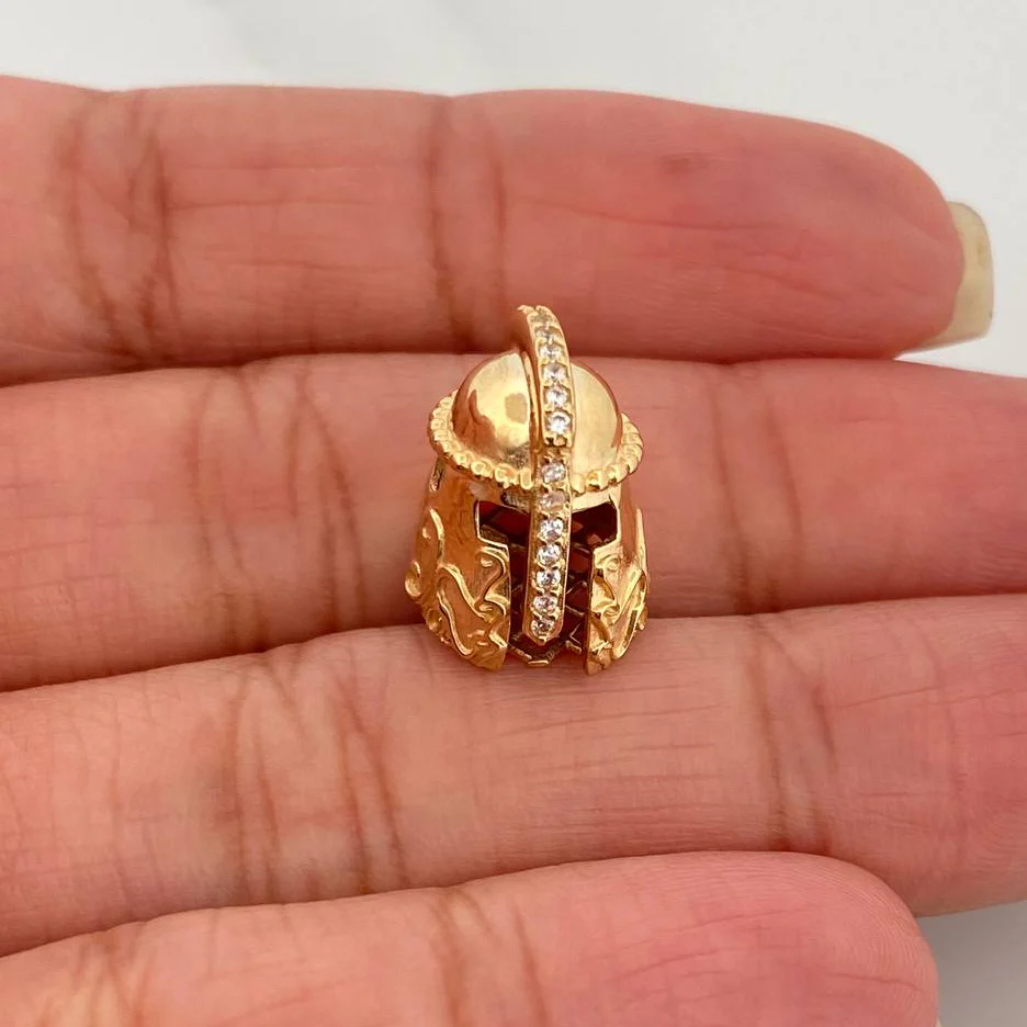 Herraje Casco Espartano 3.2gr / 1cm / Oro Amarillo 18K - Image 4
