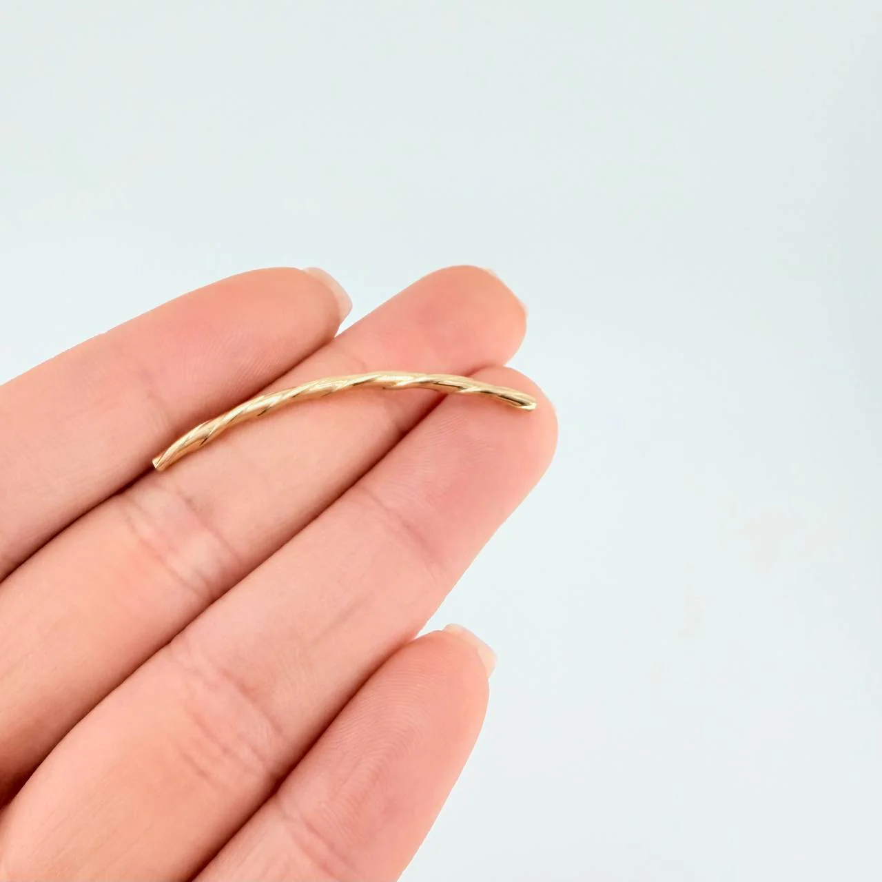 Herraje Cilindro 0.3 g / 4 cm Oro Amarillo 18K - Image 3