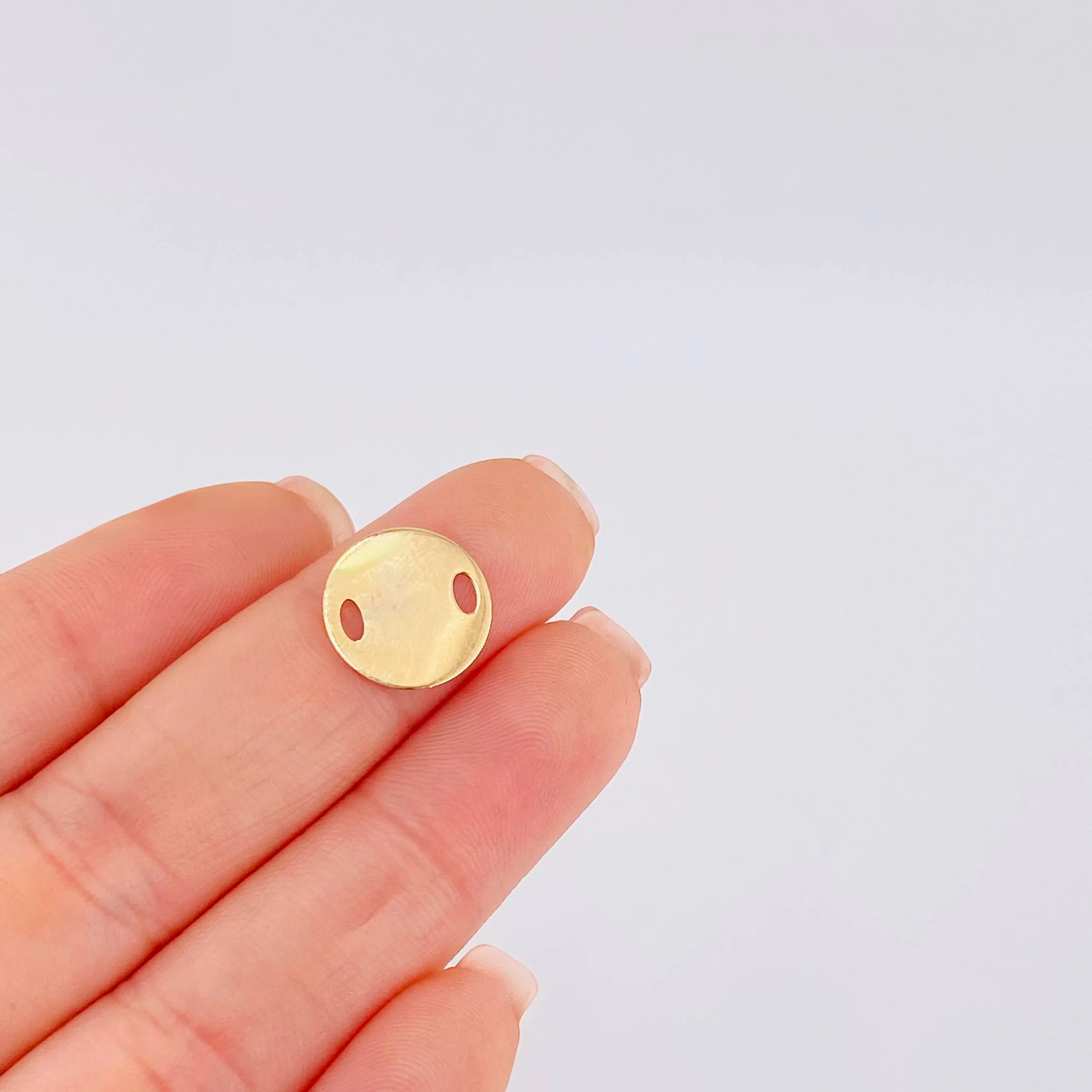 Herraje Circulo 0.5gr / 1.5cm / Oro Amarillo 18K - Image 3