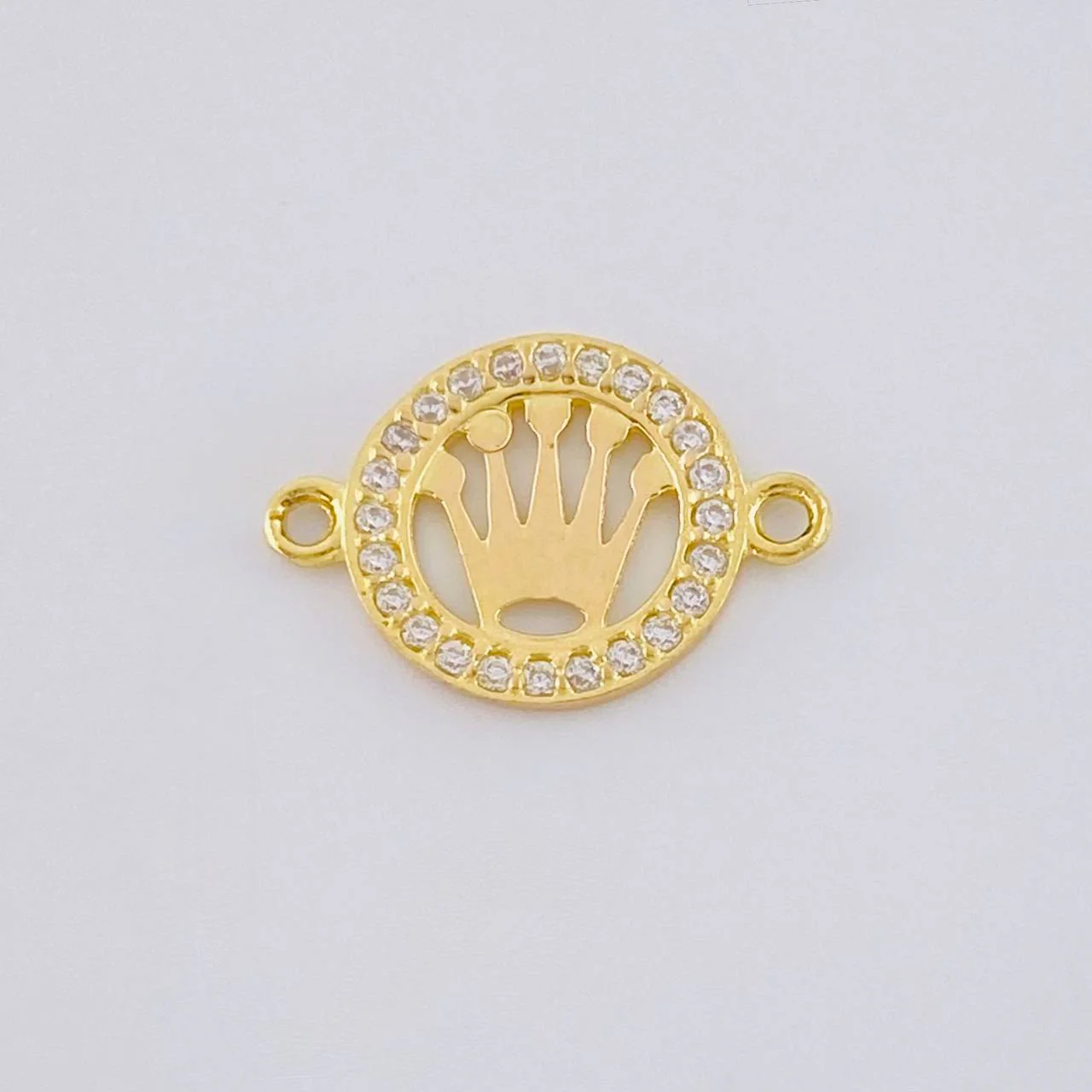 Herraje Circulo Corona 0.7 g / 1.5 cm Oro Amarillo 18K