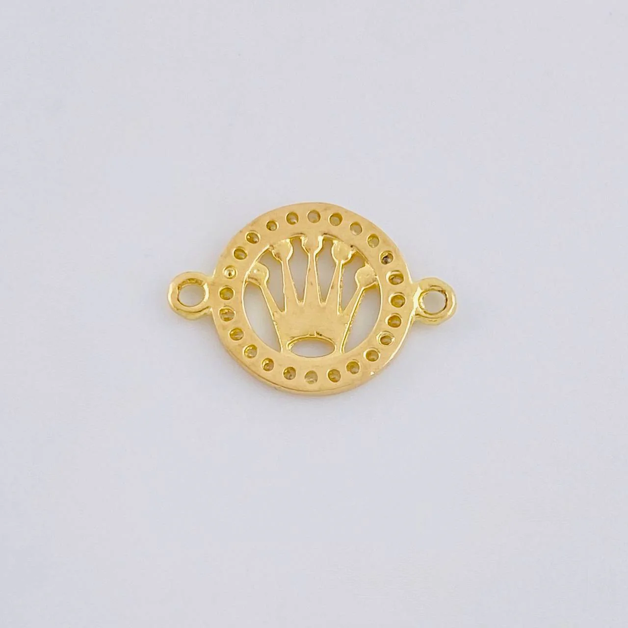 Herraje Circulo Corona 0.7 g / 1.5 cm Oro Amarillo 18K - Image 3