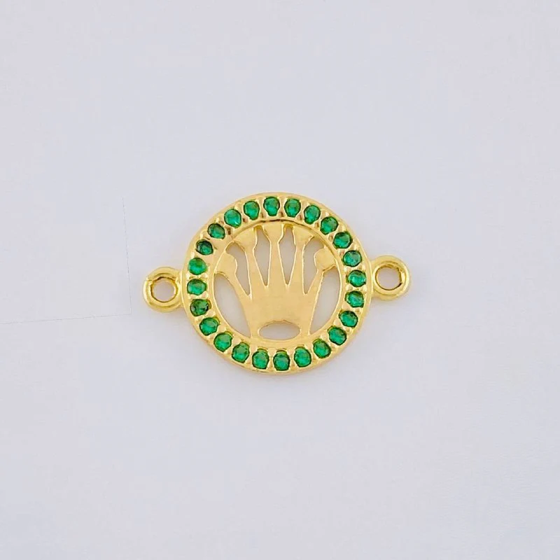 Herraje Circulo Corona 0.7 g / 1.5 cm Oro Amarillo 18K